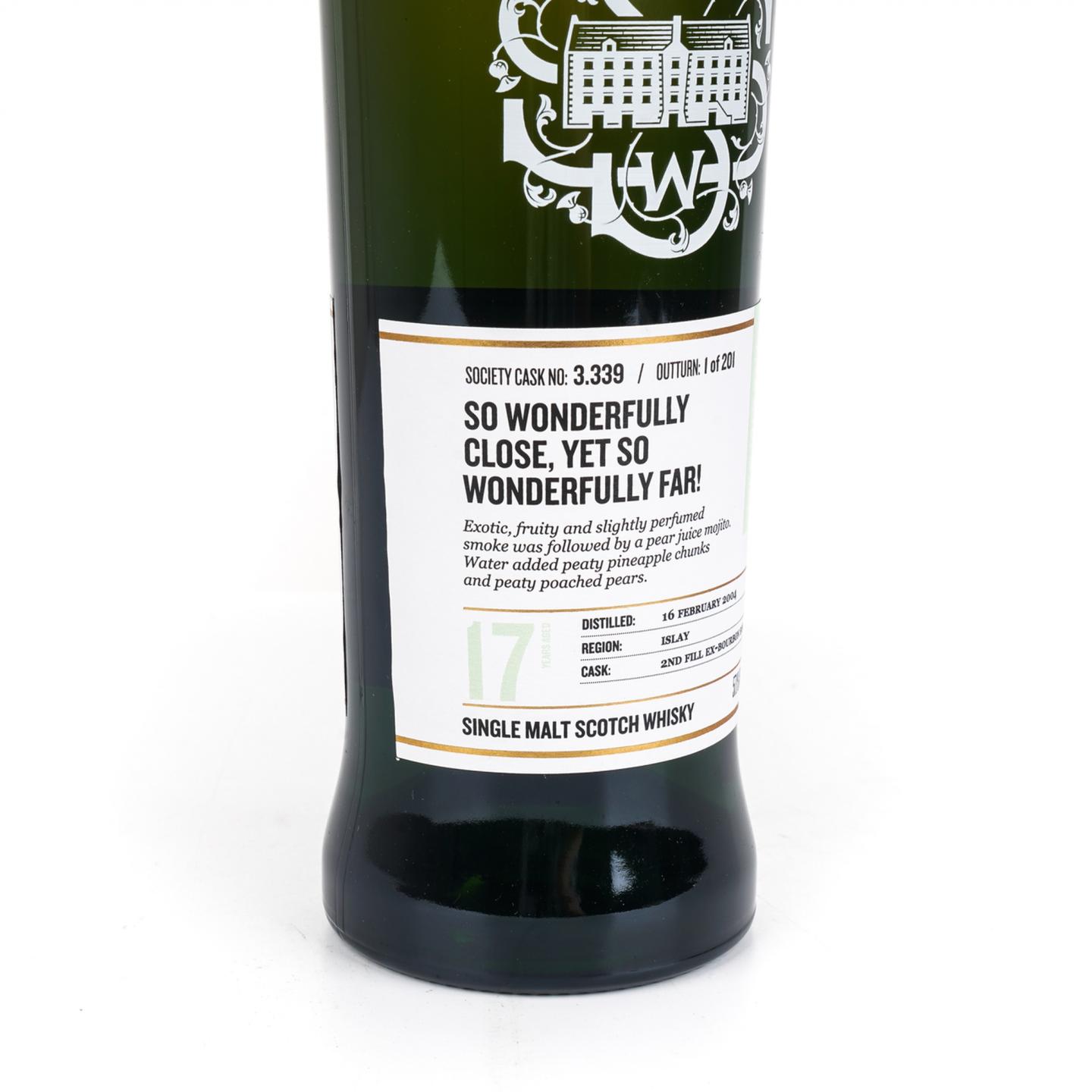SMWS 3.339 波摩 17年 2004 单桶