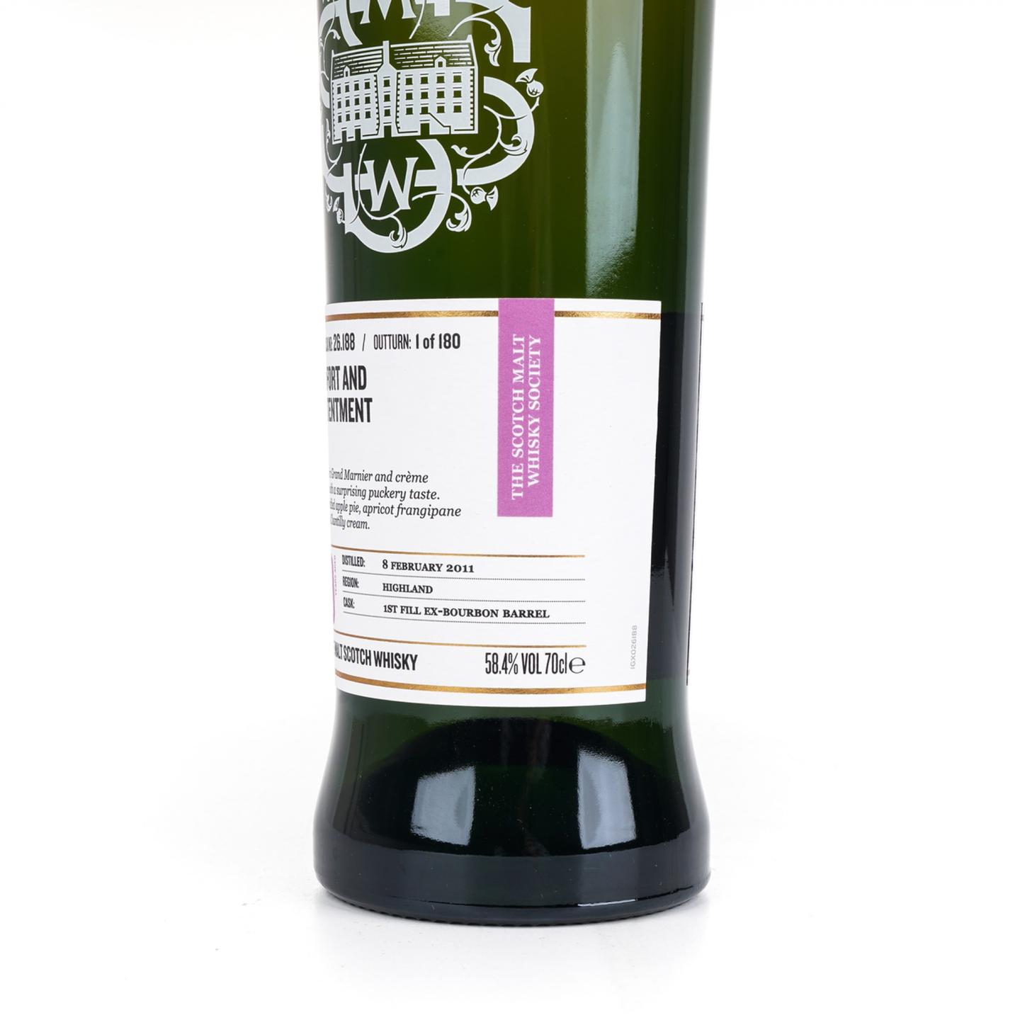 SMWS 26.188 克里尼利基 10年 2011 单桶