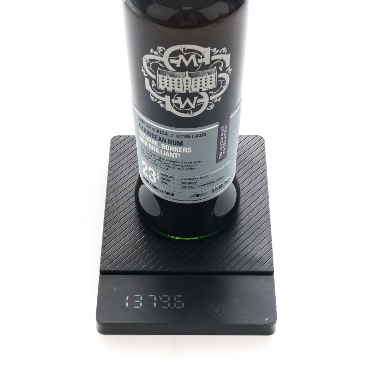 SMWS R13.4 Caroni 23年 1998 朗姆酒