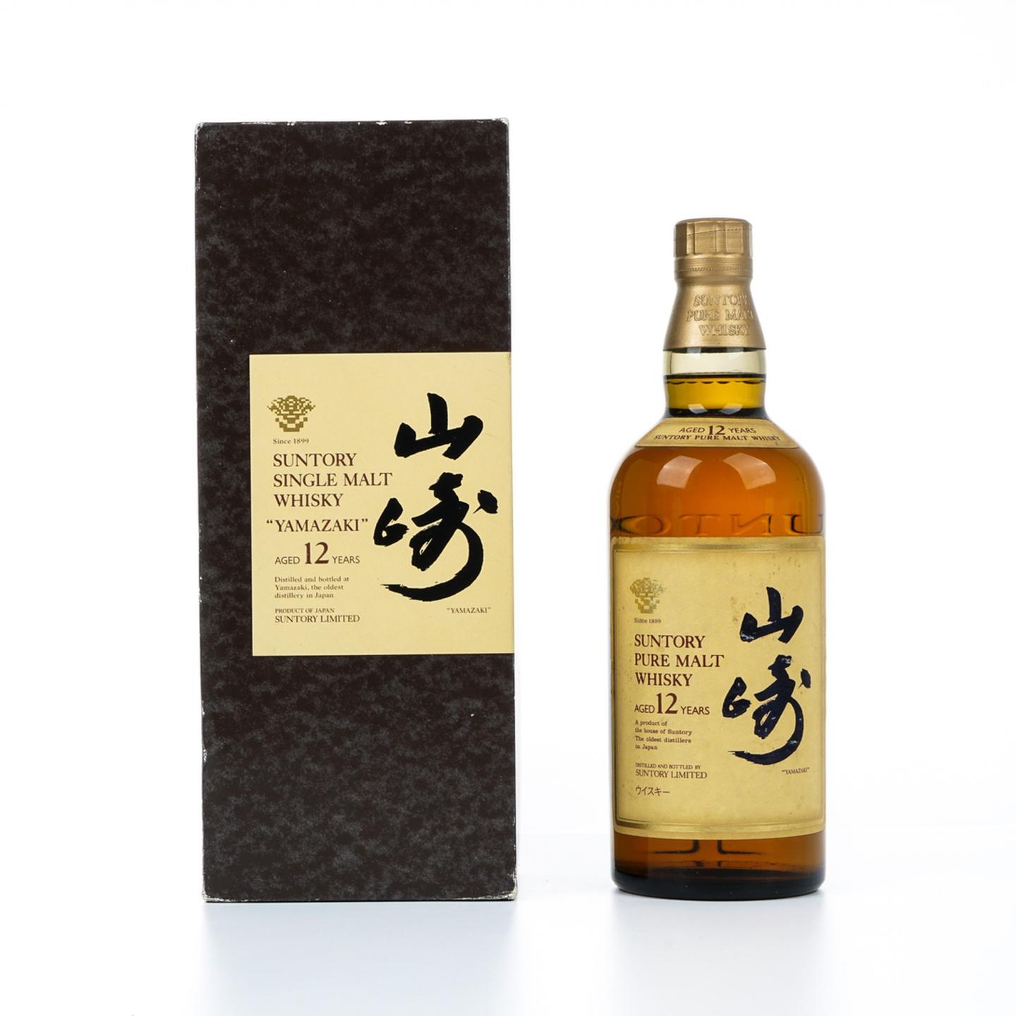 山崎 12年 金花标 Pure Malt 750ml 非原盒