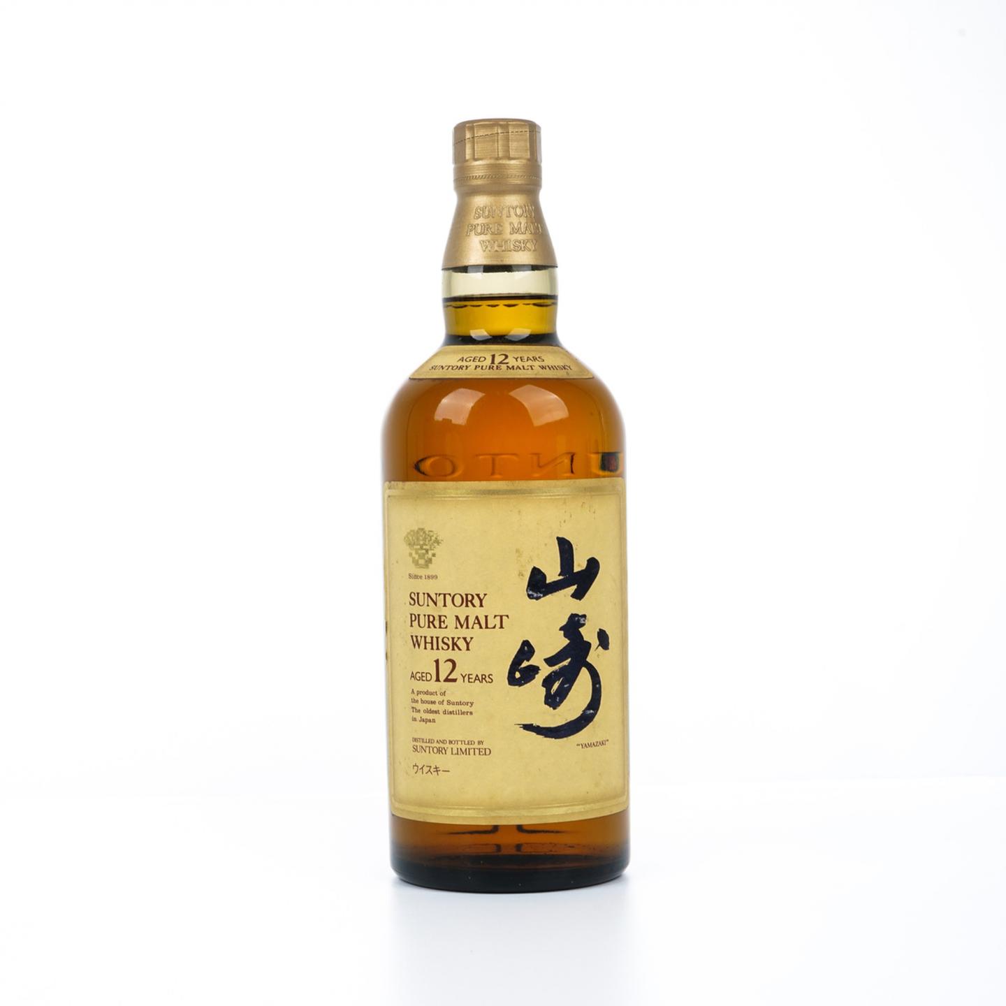 山崎 12年 金花标 Pure Malt 750ml 非原盒