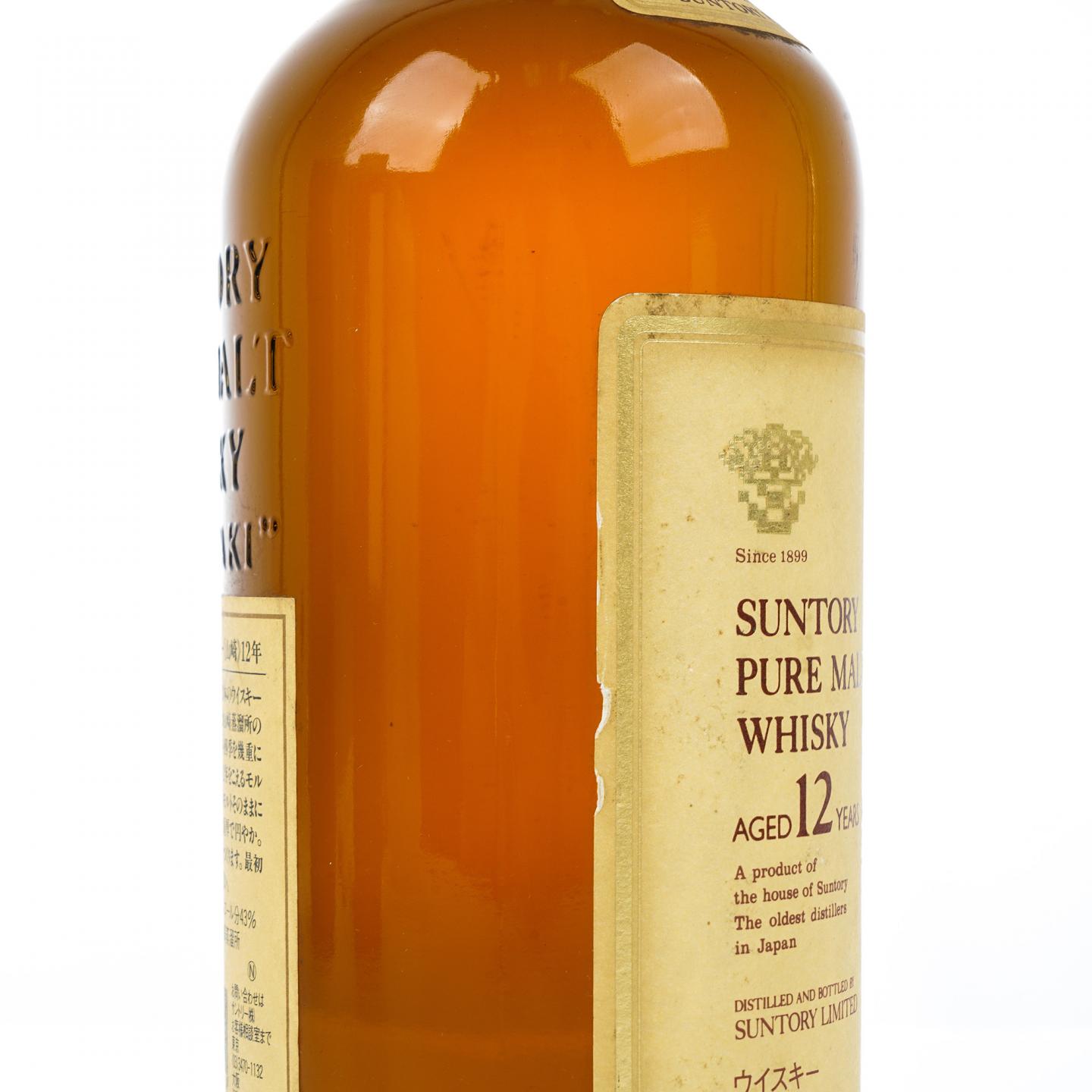 山崎 12年 金花标 Pure Malt 750ml 非原盒