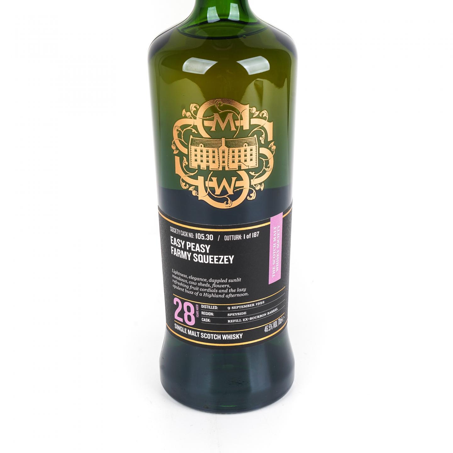 SMWS 105.30 桐摩 28年 1992