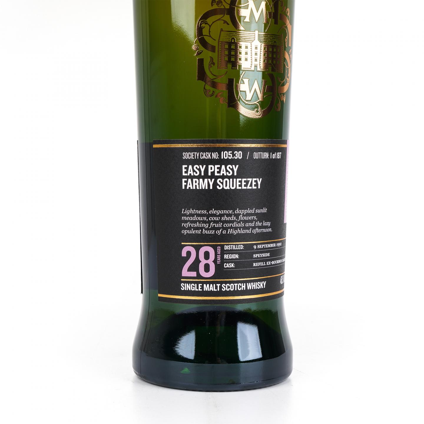 SMWS 105.30 桐摩 28年 1992