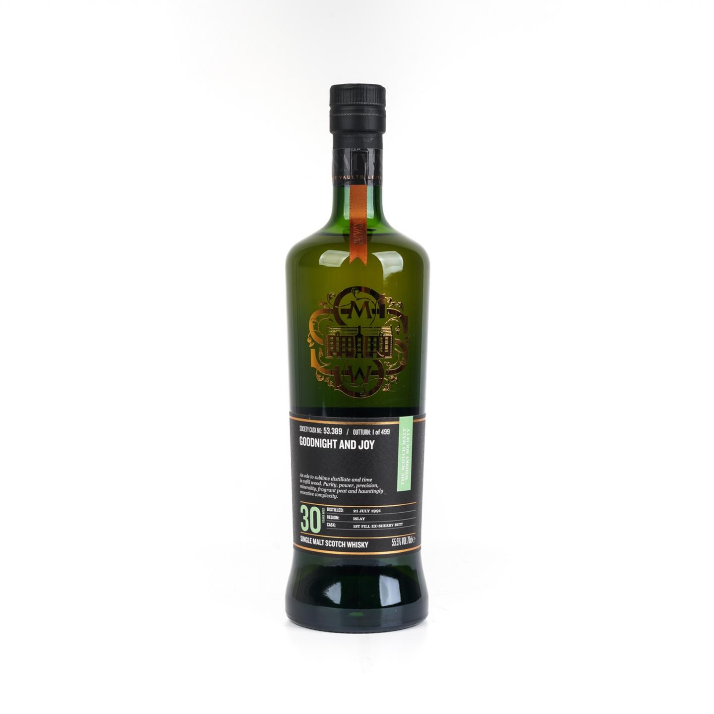 SMWS 53.389 卡尔里拉 30年 1991 酒窖珍藏系列 雪莉桶