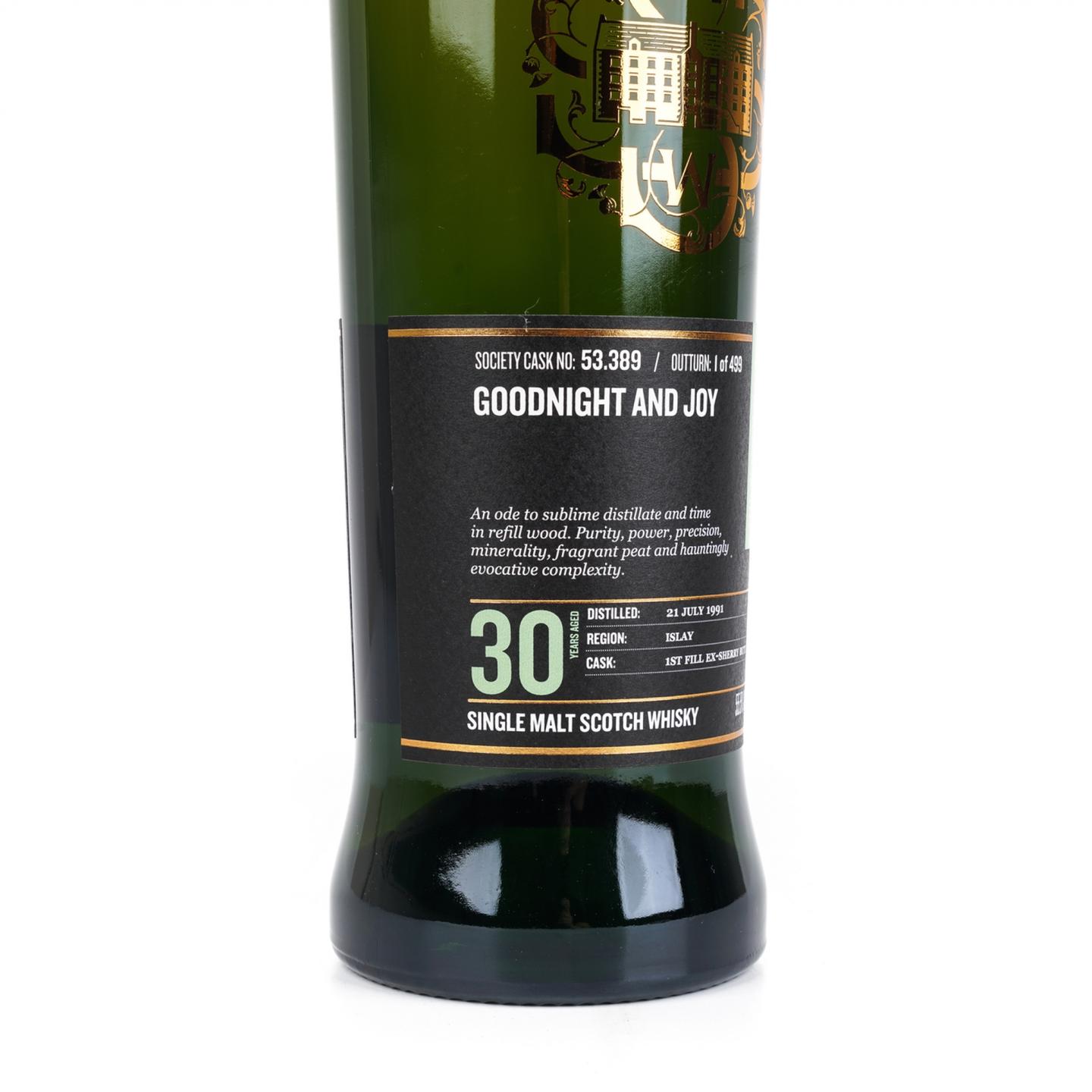 SMWS 53.389 卡尔里拉 30年 1991 酒窖珍藏系列 雪莉桶