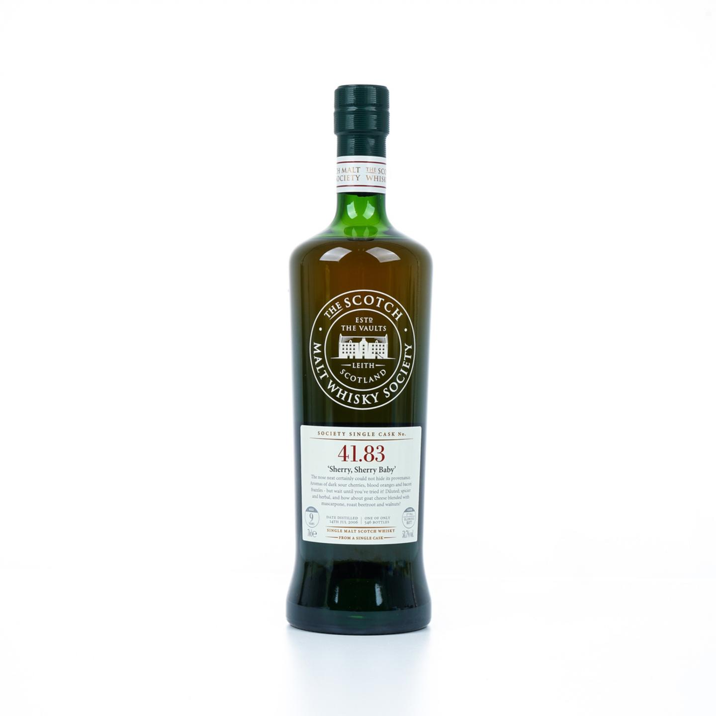 SMWS 41.83 大云 9年 2006 雪莉单桶