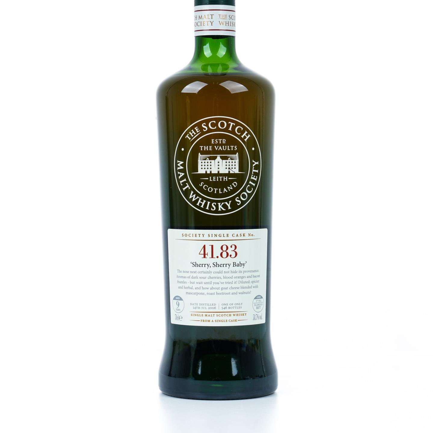 SMWS 41.83 大云 9年 2006 雪莉单桶