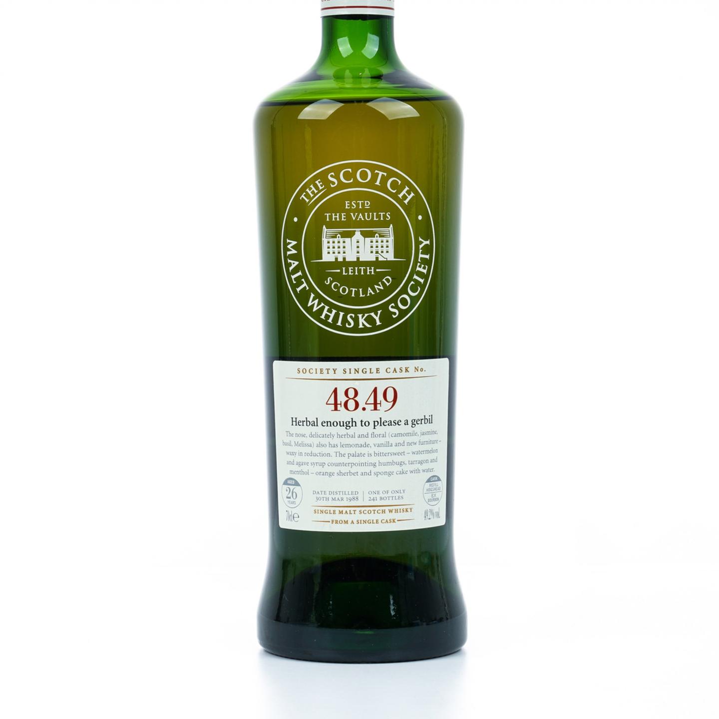 SMWS 48.49 巴门纳克 26年 1988