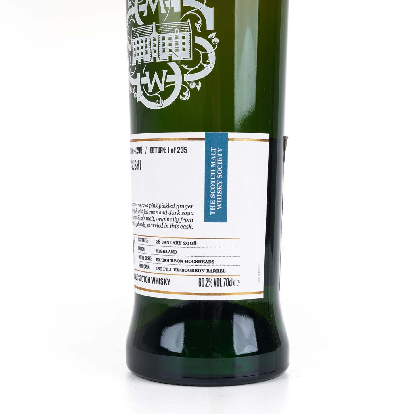 SMWS 4.298 高原骑士 13年 2008-2021