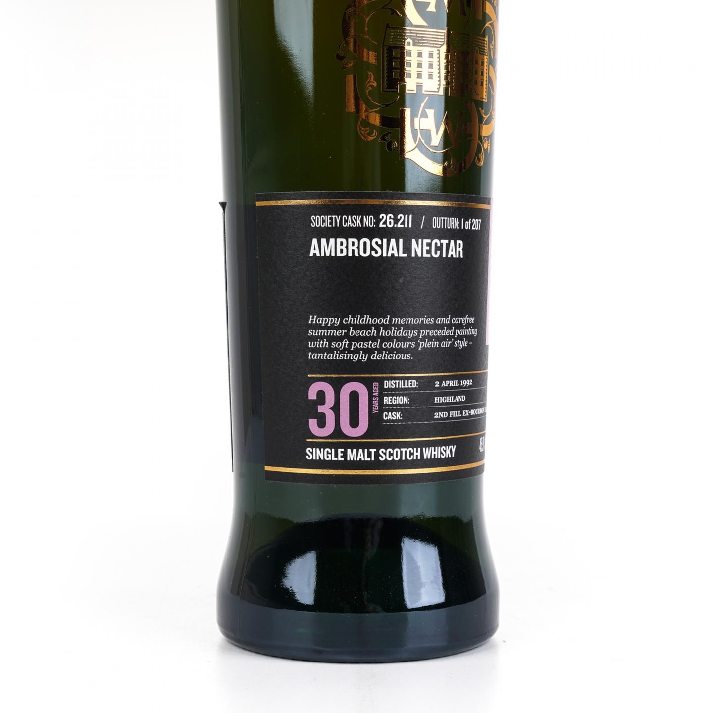 SMWS 26.211 克里尼利基 30年 1992 酒窖珍藏系列 美味花蜜