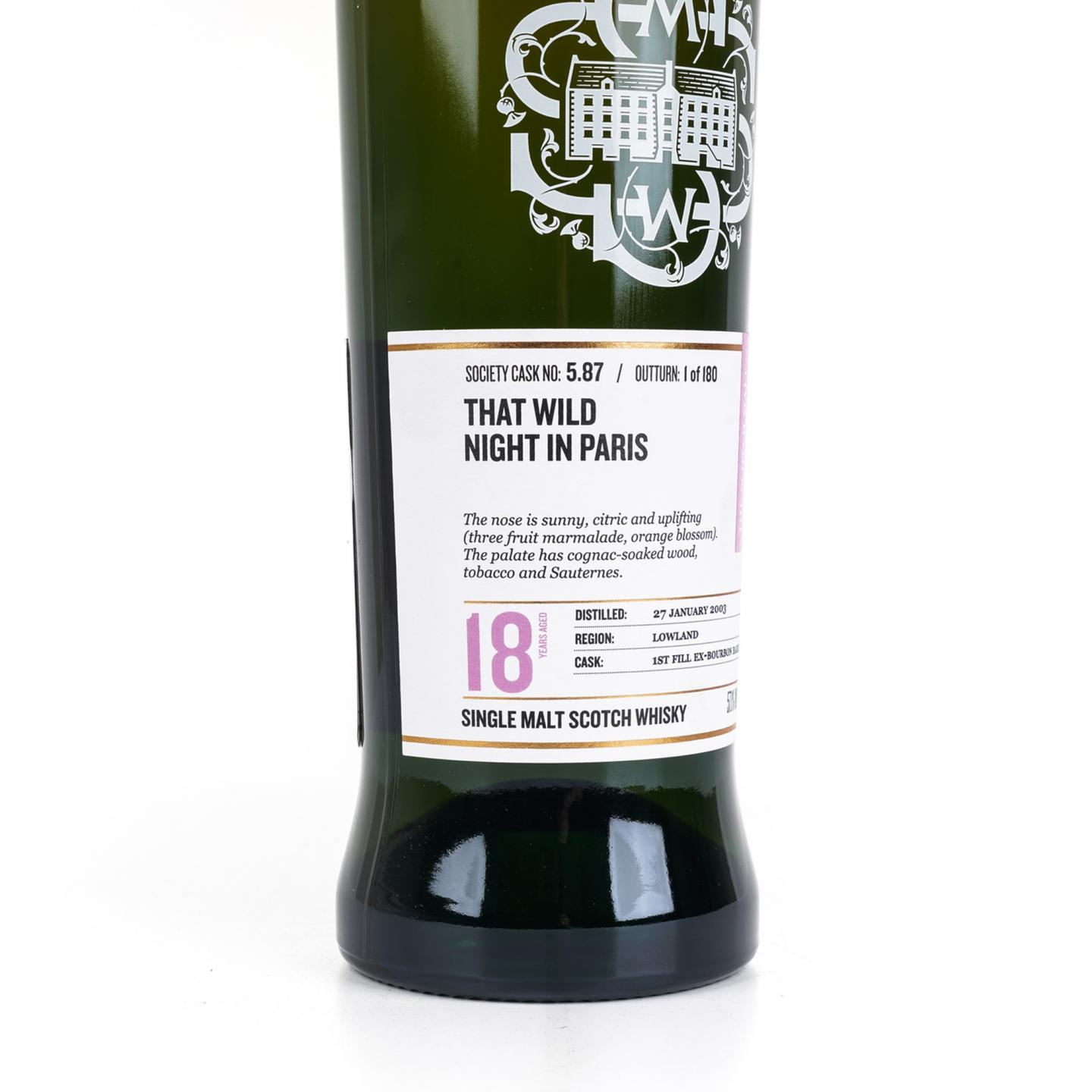 SMWS 5.87 欧肯特轩 18年 2003