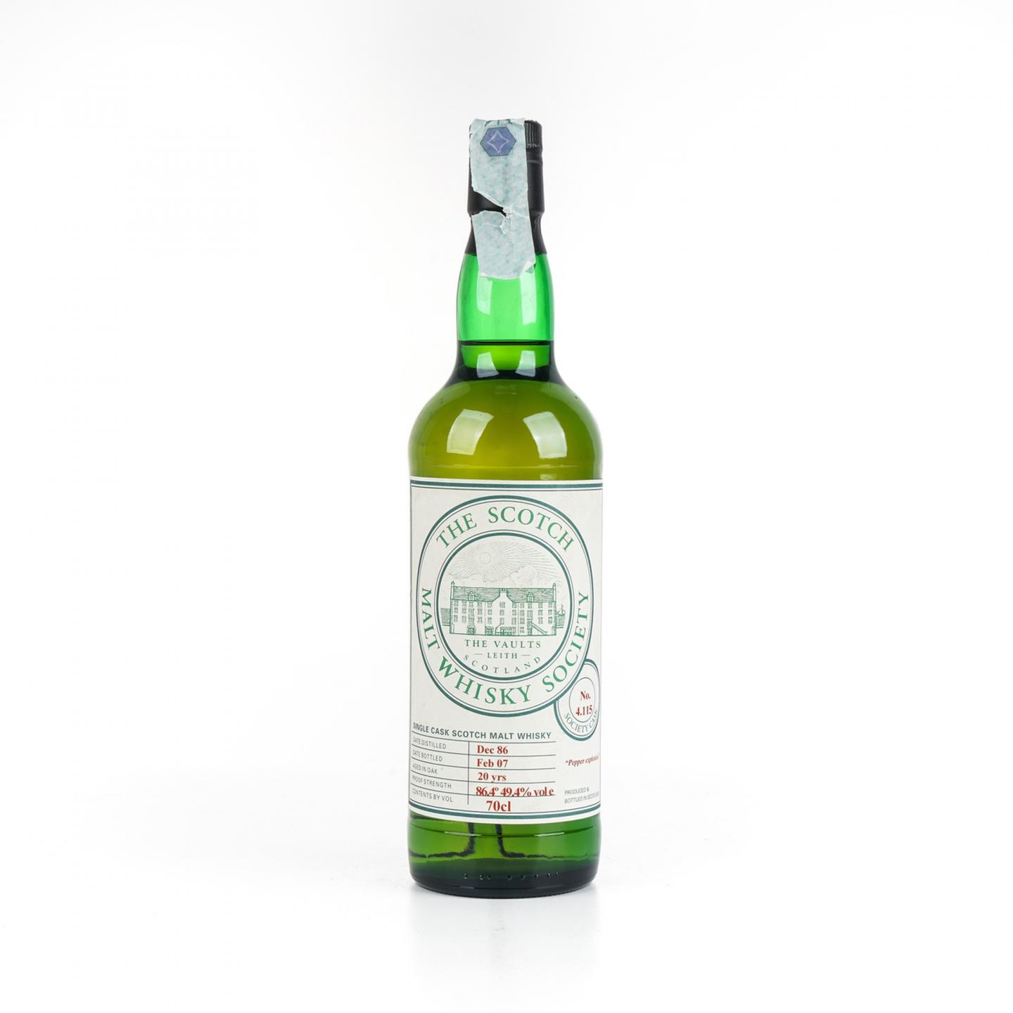 SMWS 4.115 高原骑士 20年 1986-2007 单桶