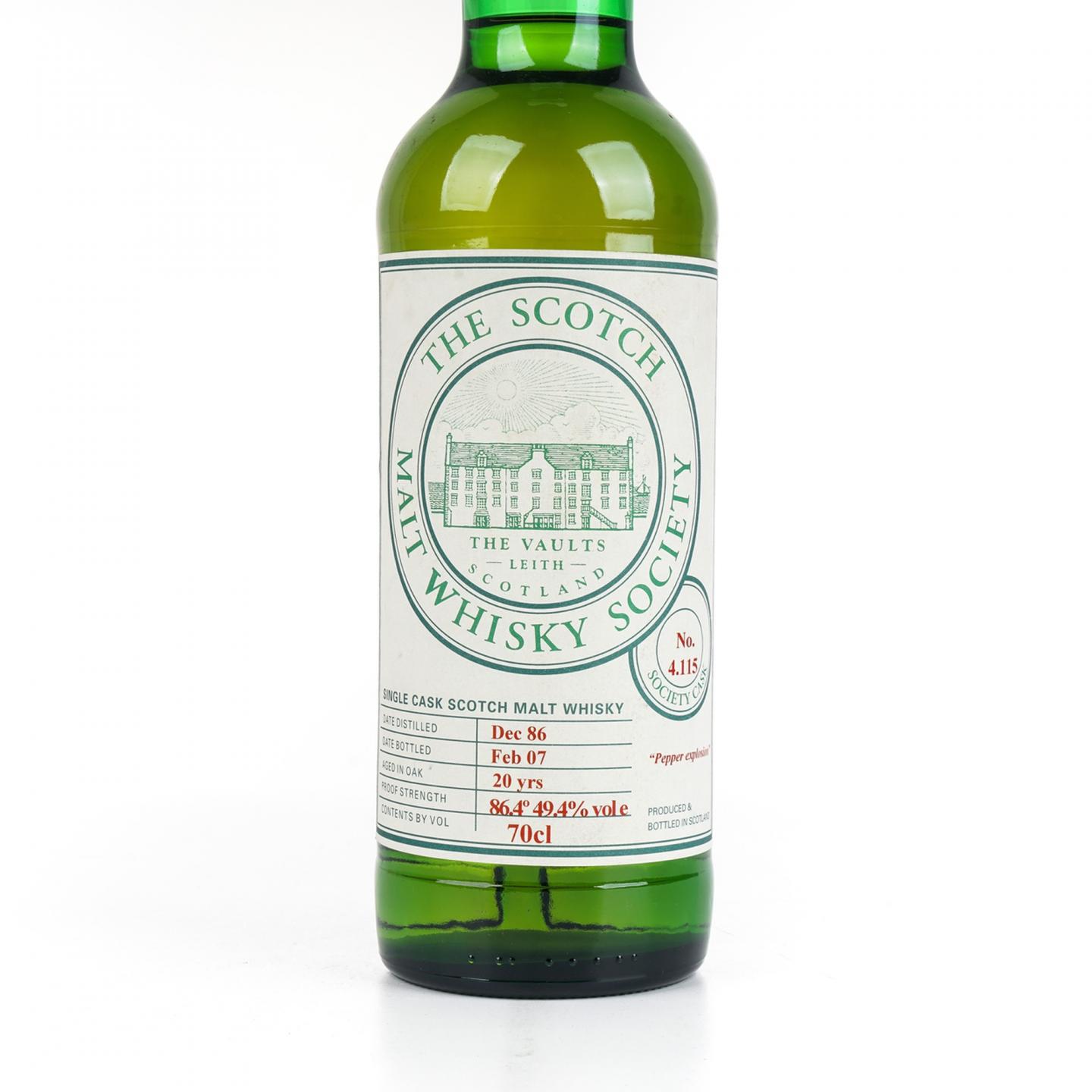 SMWS 4.115 高原骑士 20年 1986-2007 单桶