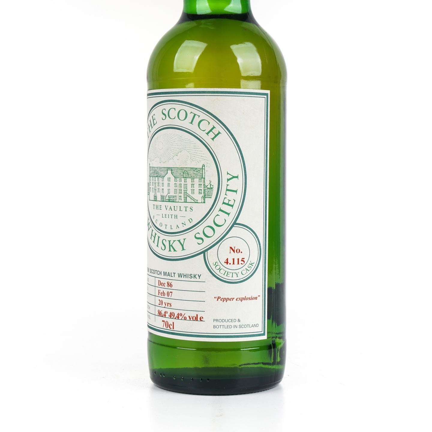SMWS 4.115 高原骑士 20年 1986-2007 单桶