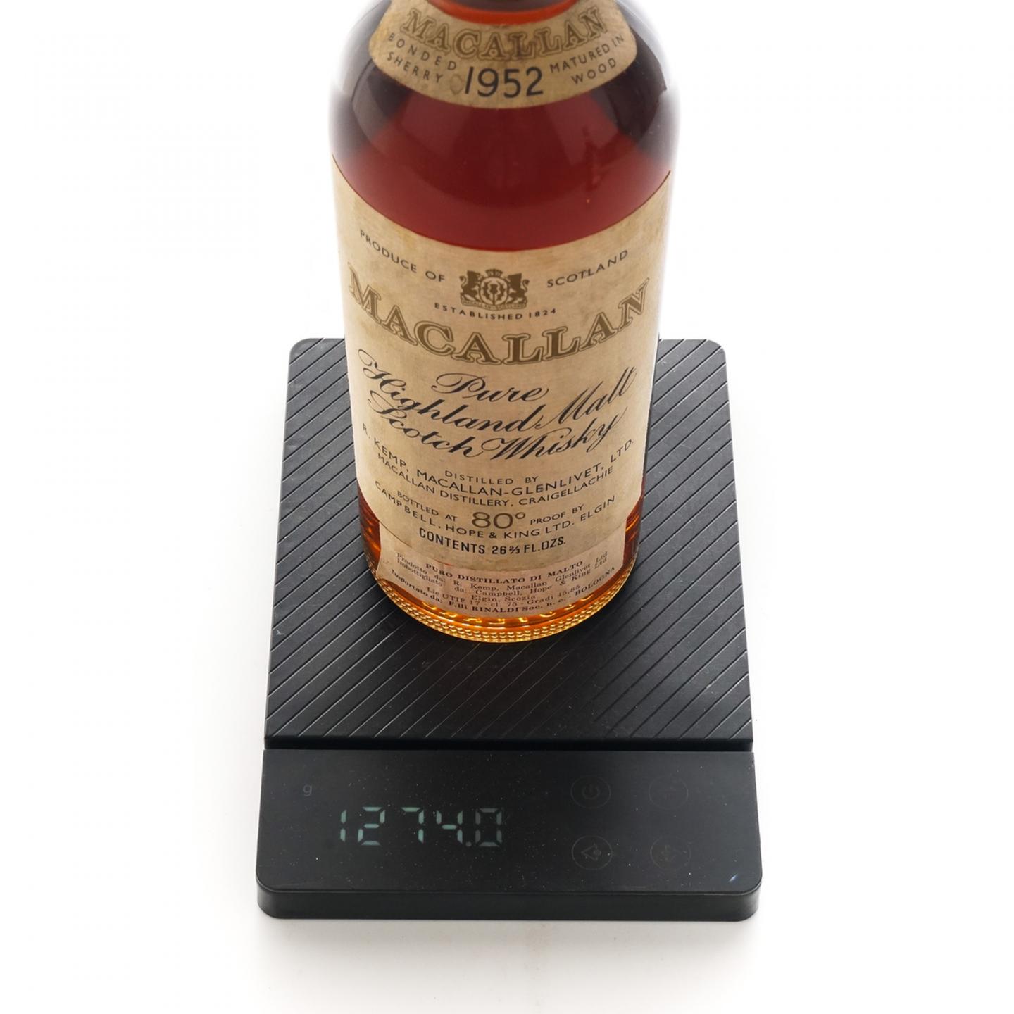 麦卡伦 1952 80°proof 雪莉桶 750ml