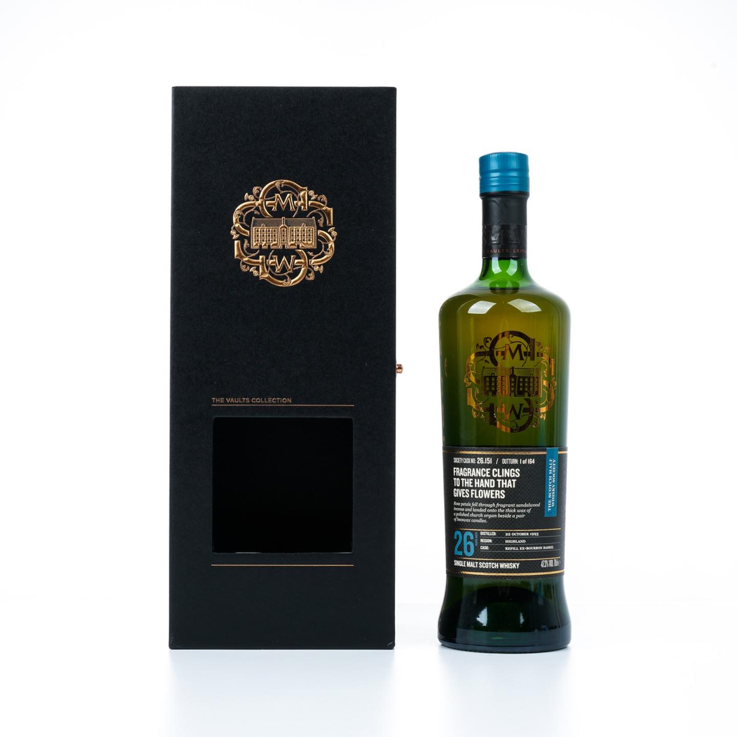 SMWS 26.151 克里尼利基 26年 1993 再填波本桶