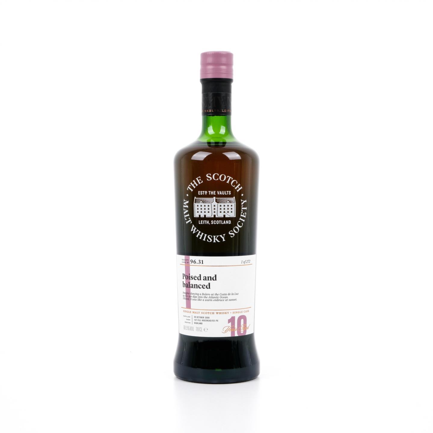 SMWS 96.31 格兰多纳 10年 2008 PX雪莉桶后熟 单桶 行货