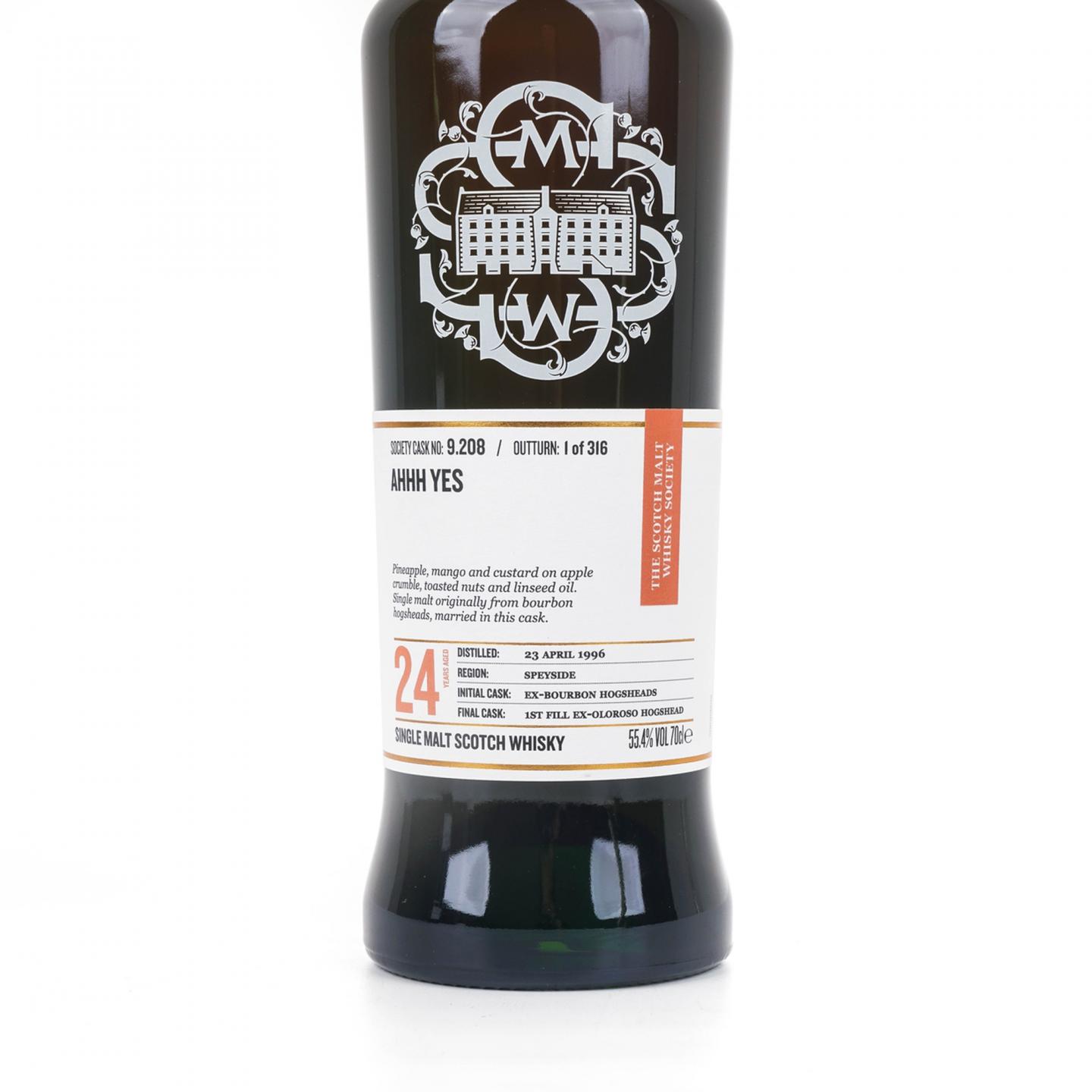 SMWS 9.208 格兰冠 24年 1996 雪莉桶后熟