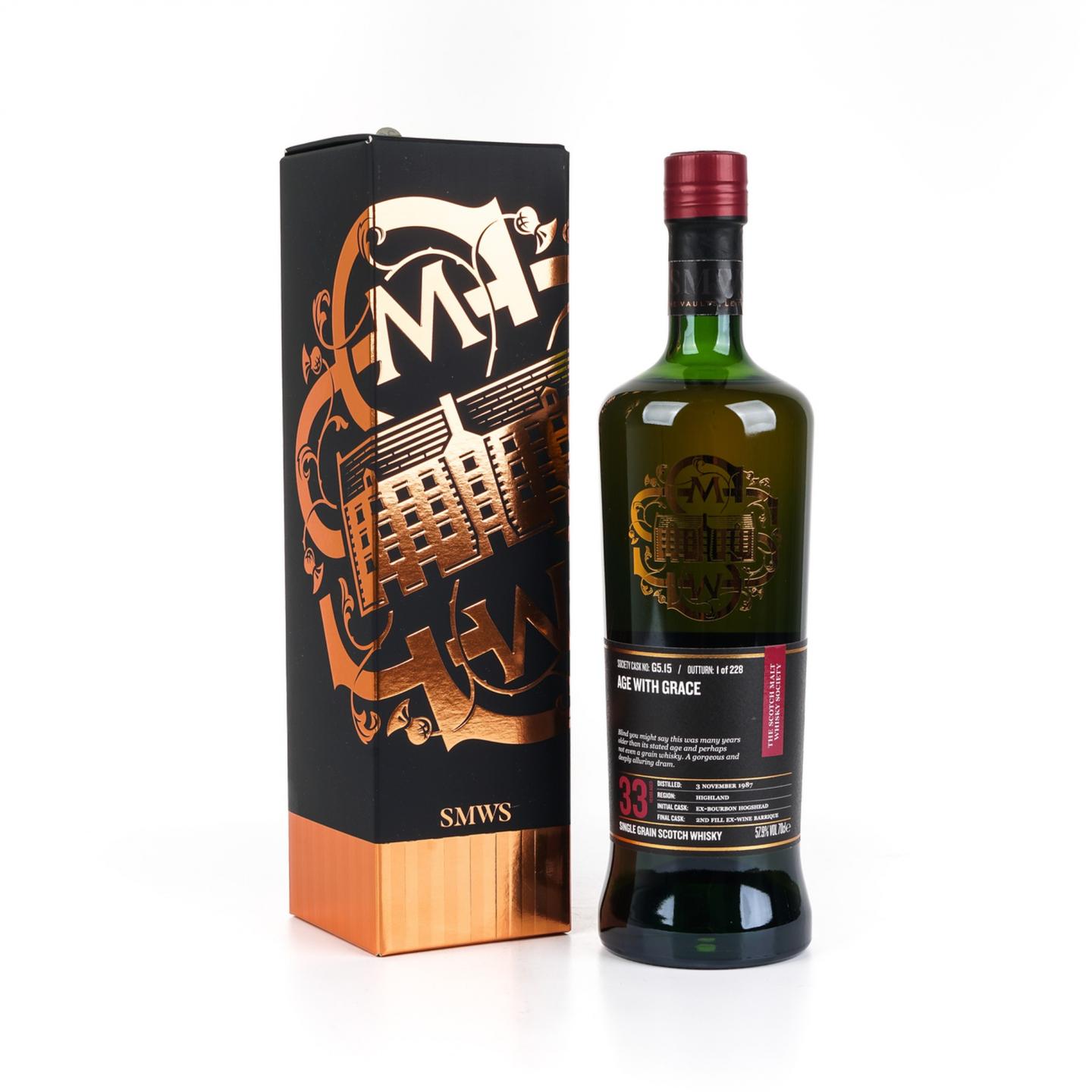 SMWS G5.15 因弗戈登 33年 1987-2021 白葡萄酒桶后熟