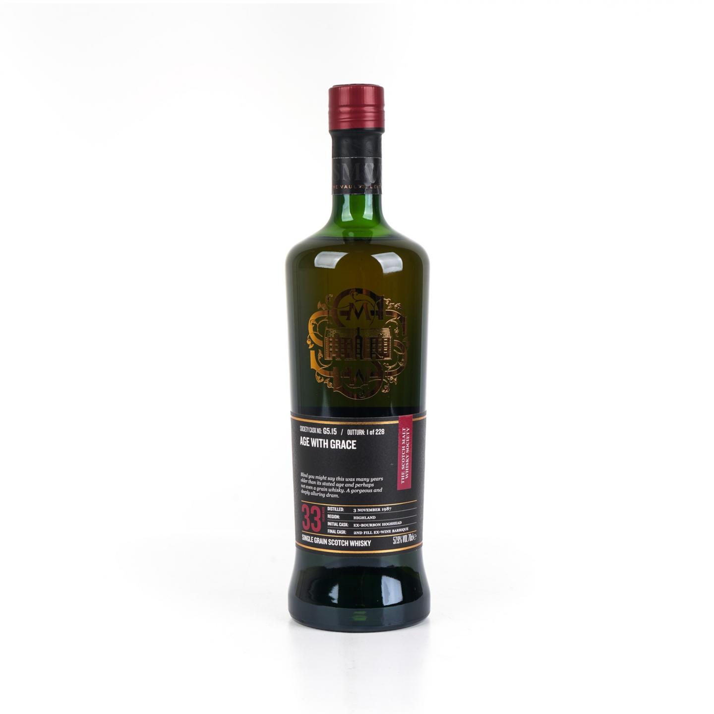 SMWS G5.15 因弗戈登 33年 1987-2021 白葡萄酒桶后熟