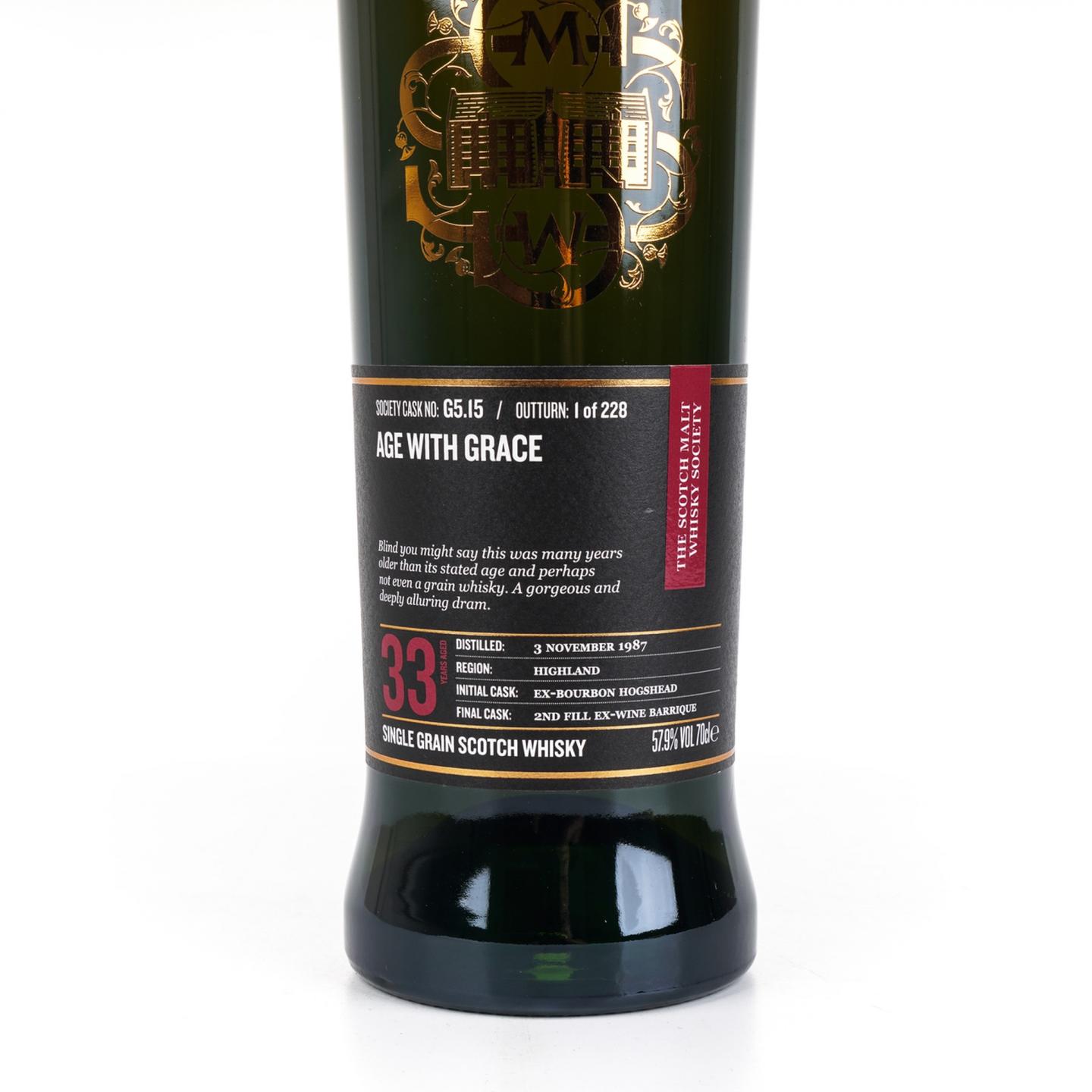 SMWS G5.15 因弗戈登 33年 1987-2021 白葡萄酒桶后熟