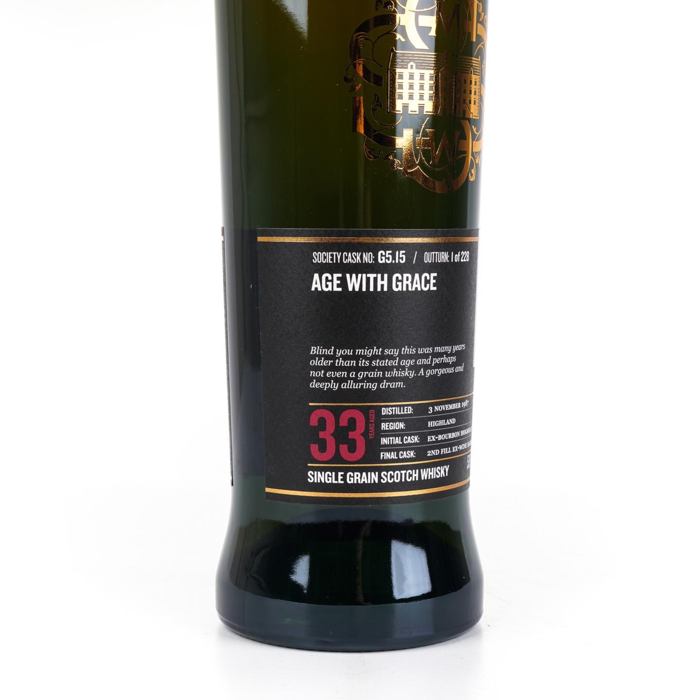 SMWS G5.15 因弗戈登 33年 1987-2021 白葡萄酒桶后熟