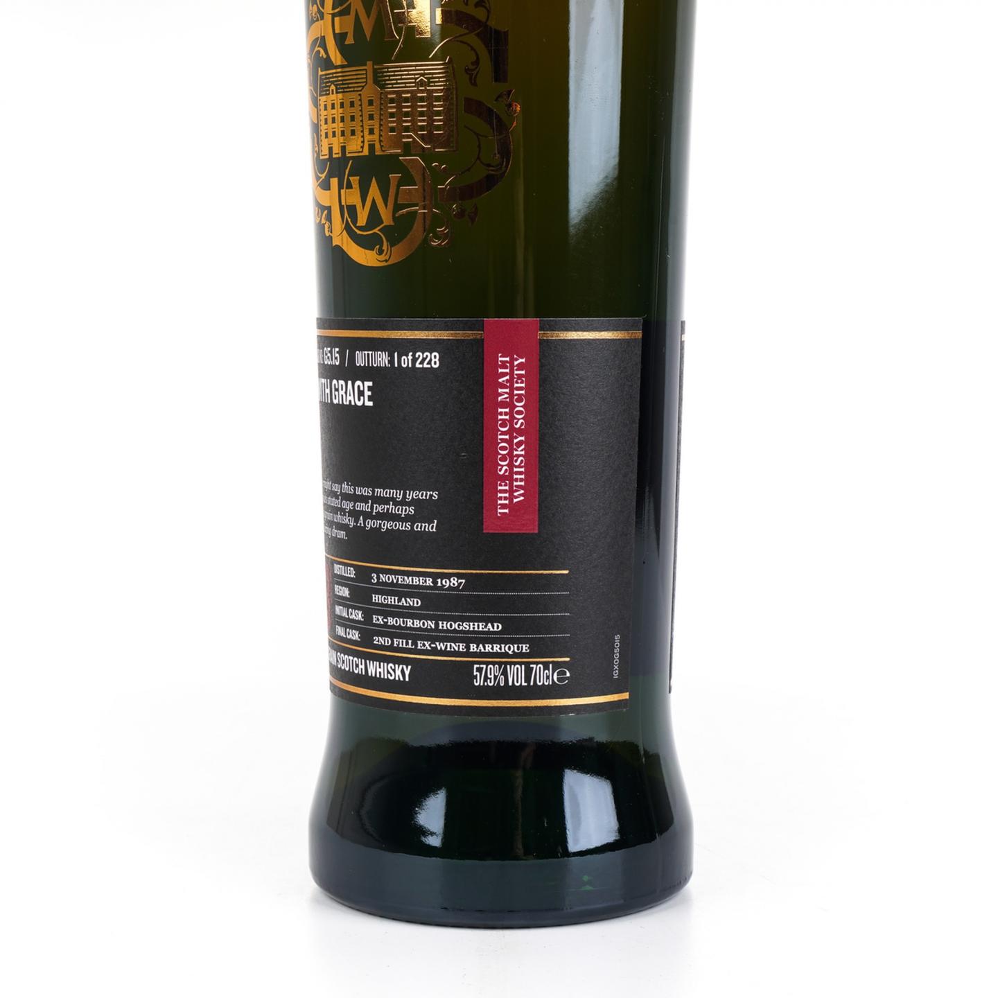 SMWS G5.15 因弗戈登 33年 1987-2021 白葡萄酒桶后熟