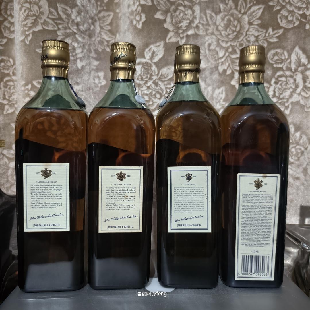 尊尼获加Oldest三版和90初期Blue Label版本区别