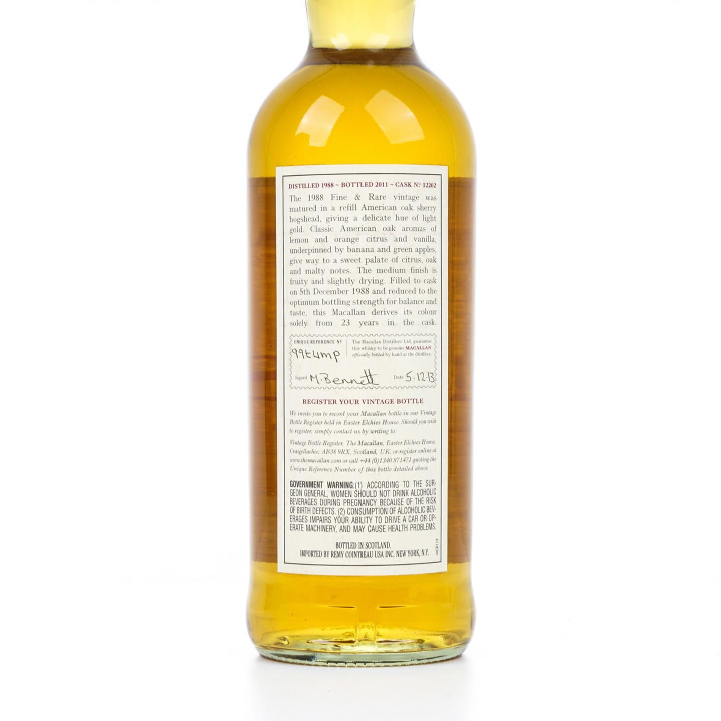麦卡伦 23年 1988-2011 Fine & Rare 雪莉桶 750ml