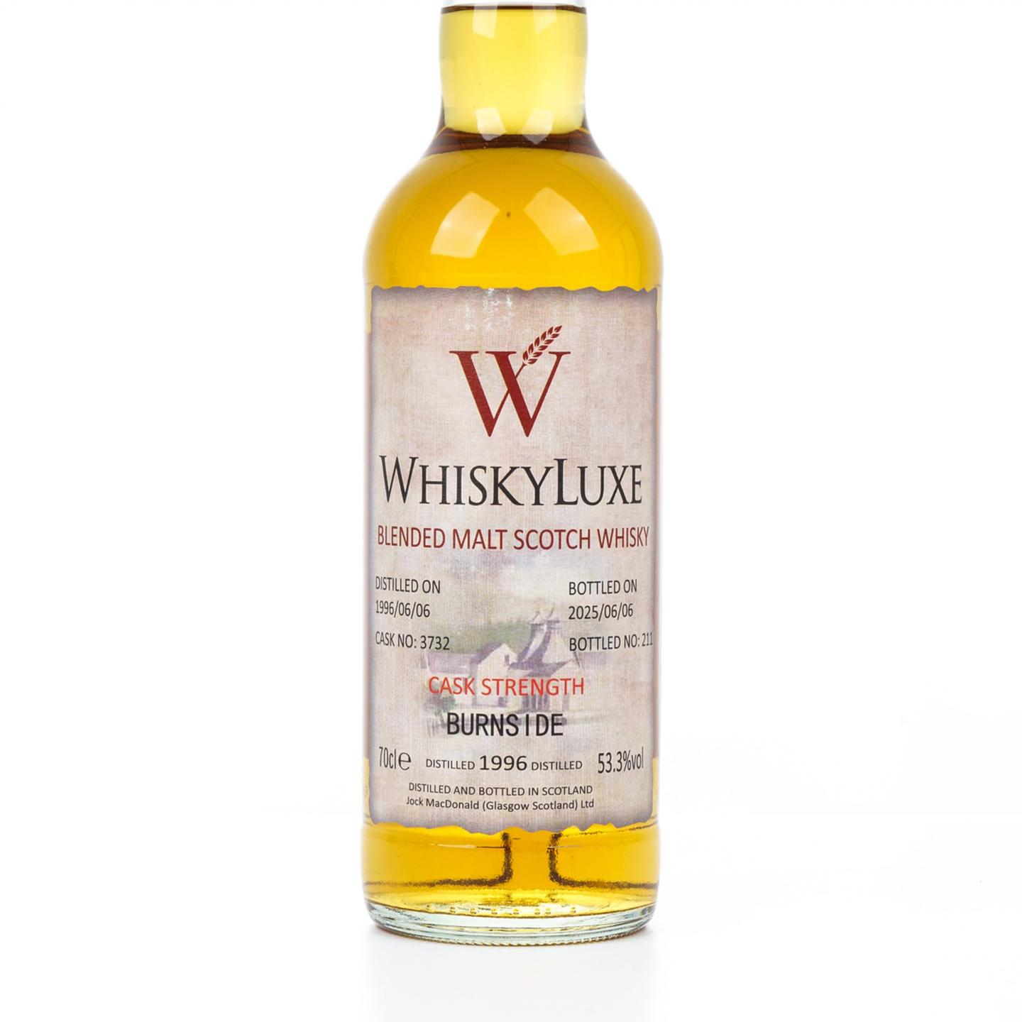 Burnside 1996-2025 百富汤匙桶#3732 Whiskyluxe 桶强