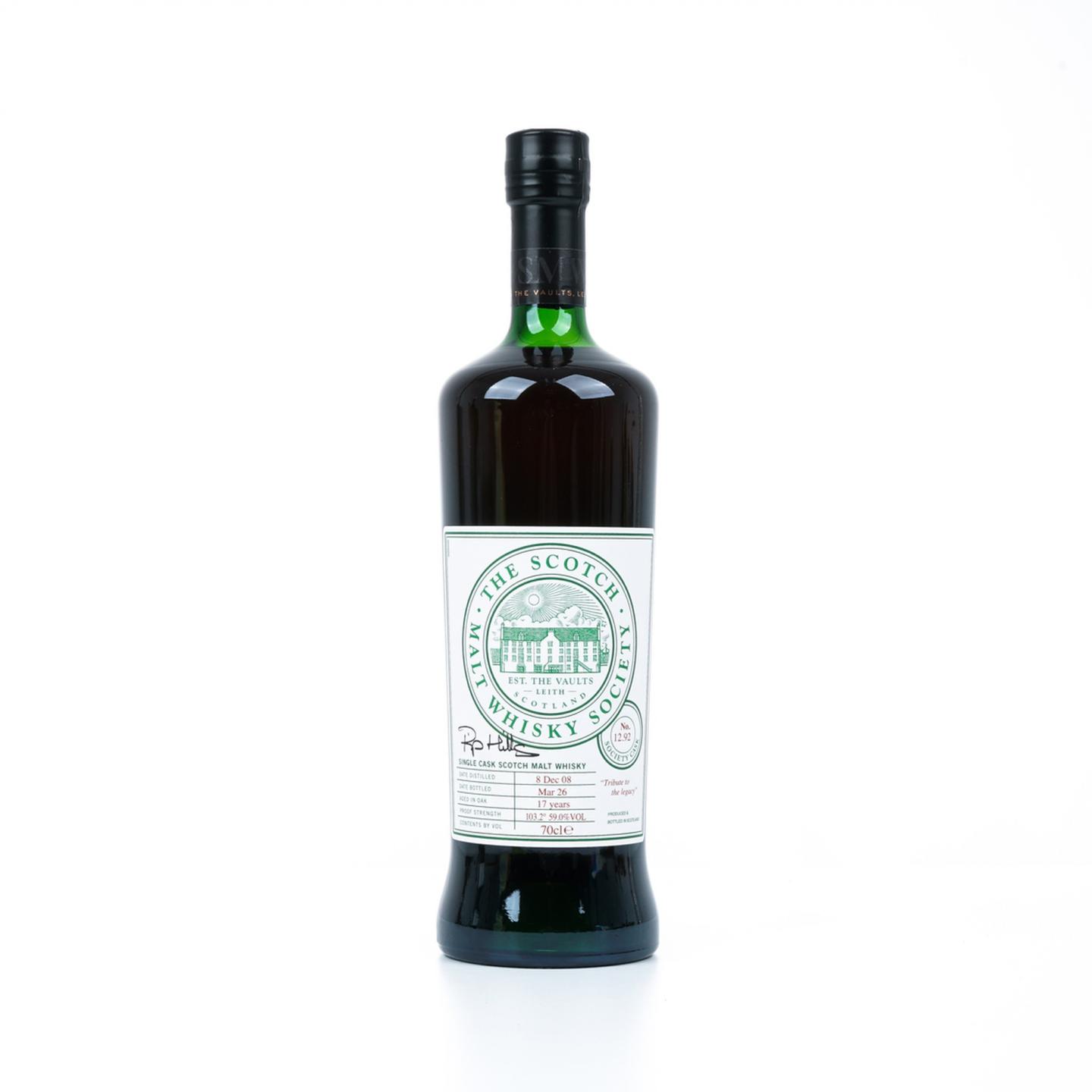 SMWS 12.92 本利亚克 17年 2008-2026