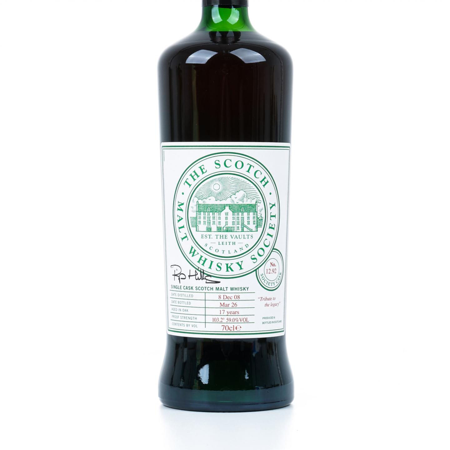 SMWS 12.92 本利亚克 17年 2008-2026