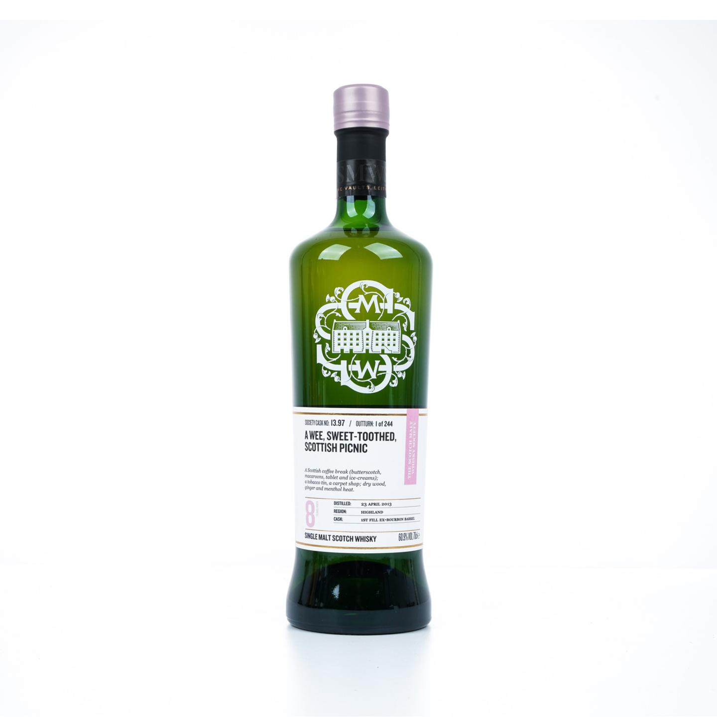 SMWS 13.97 达尔摩 8年 2013 单桶 行货