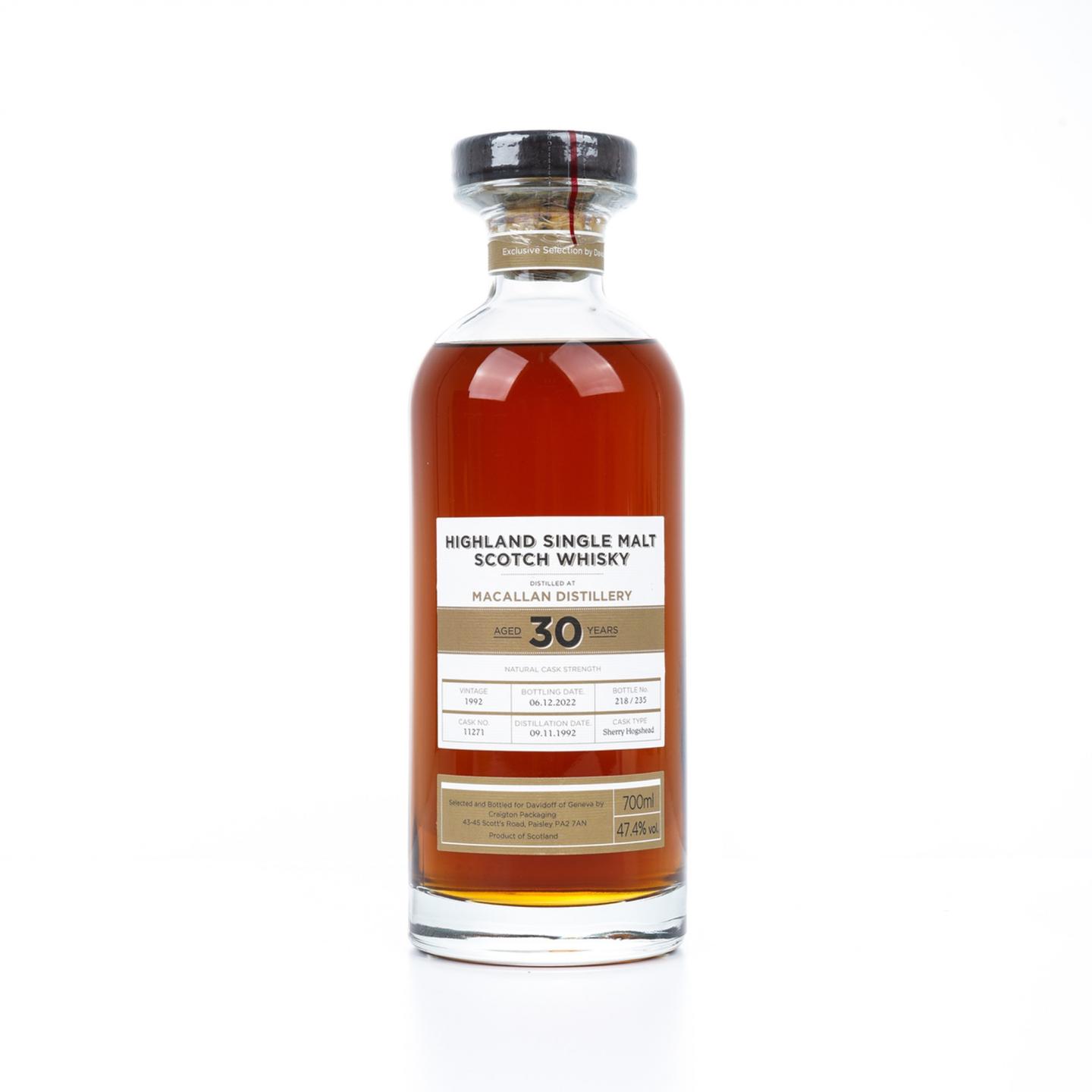 麦卡伦 30年 1992-2022 Craigton Packaging甄选 非原盒