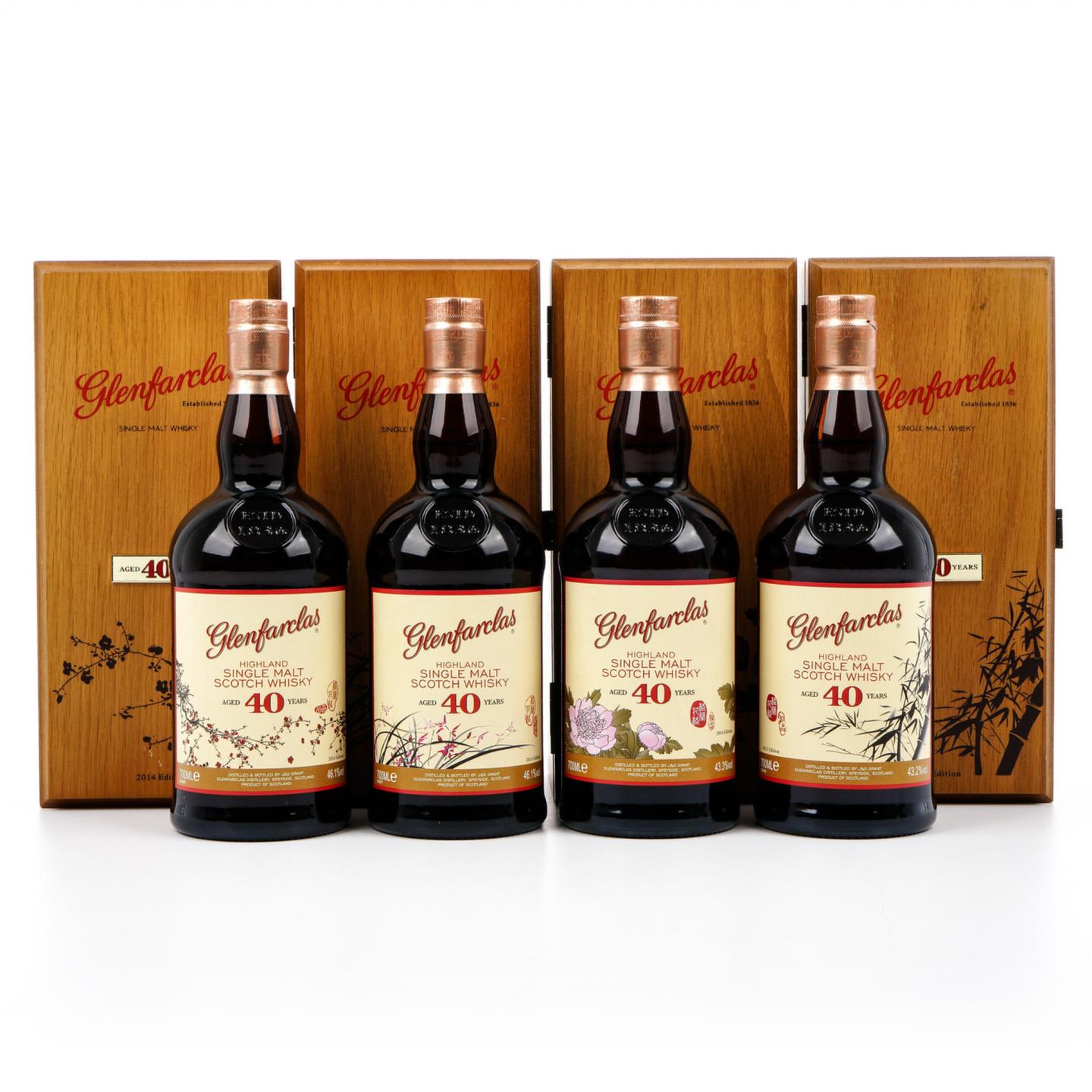 格兰花格 40年 兰/竹/菊/梅 4支组
