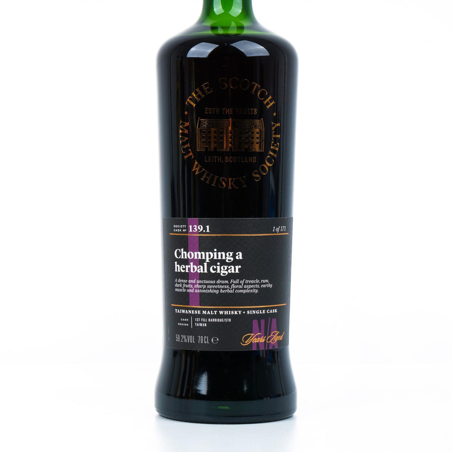 SMWS 139.1 噶玛兰 59.2%
