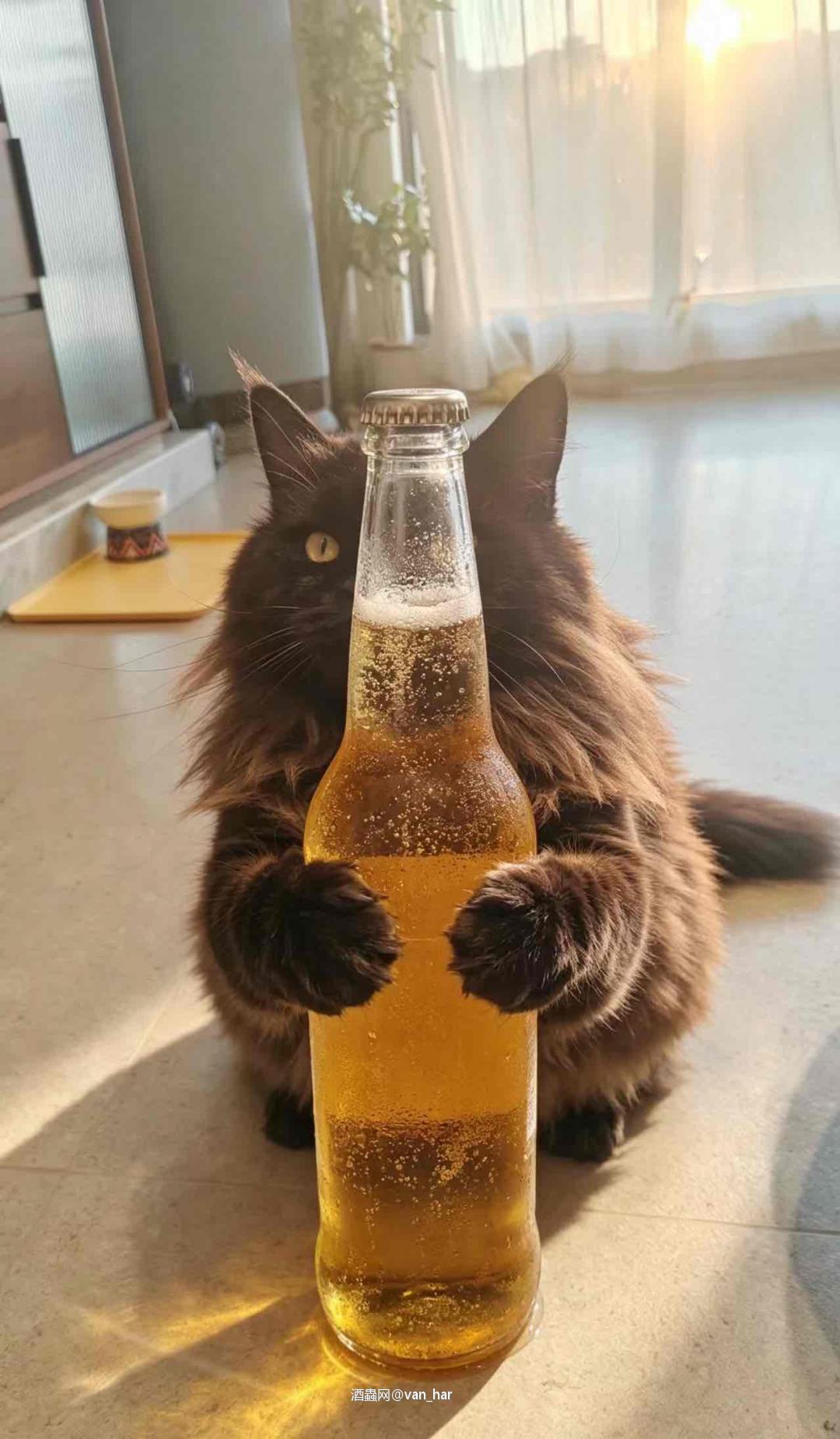 小猫献酒