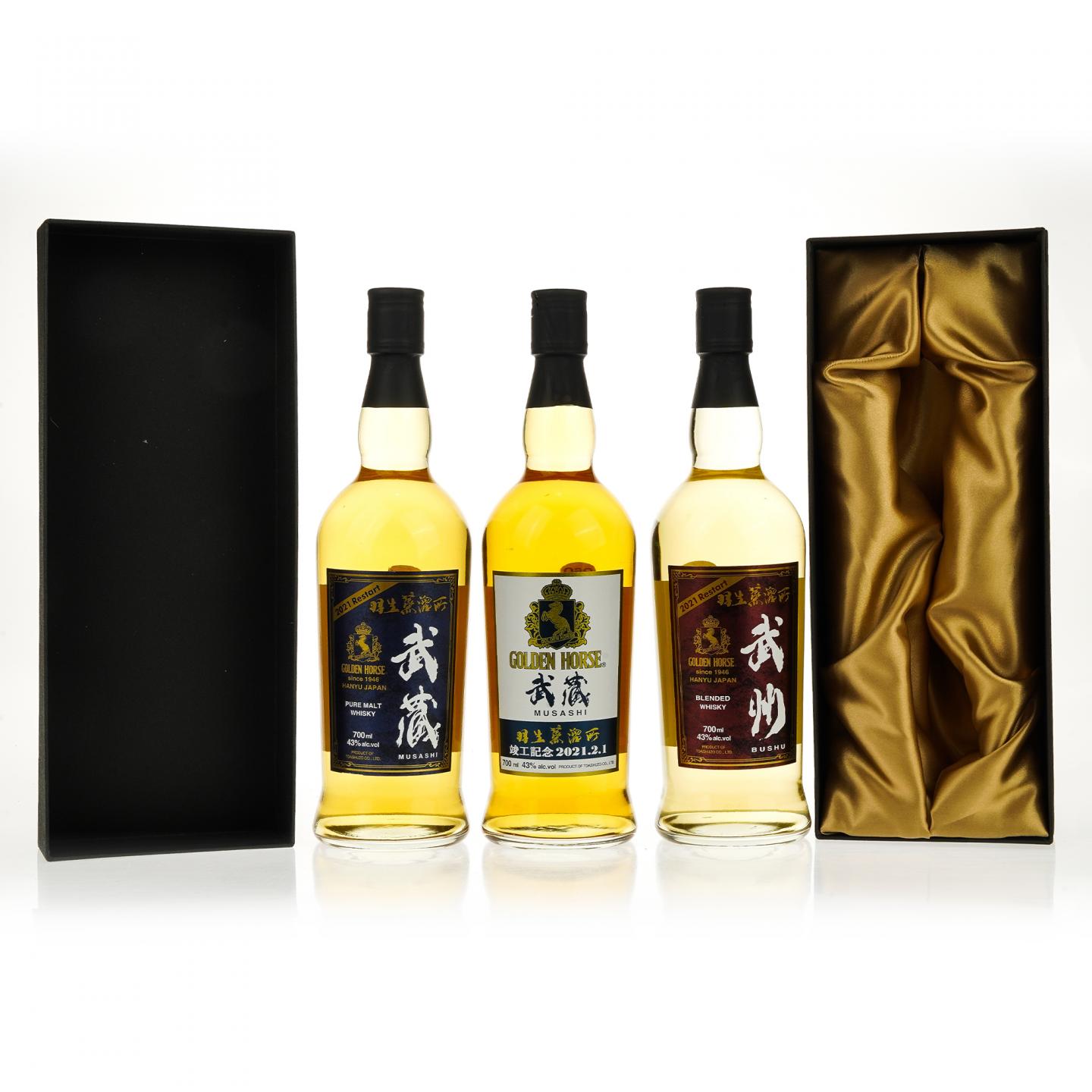 【威士忌】武藏/武州 5瓶组 羽生蒸馏所重建竣工纪念