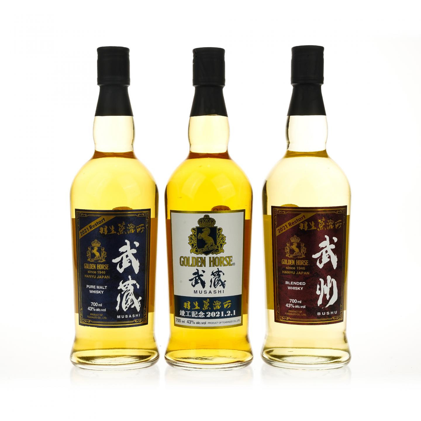 【威士忌】武藏/武州 5瓶组 羽生蒸馏所重建竣工纪念