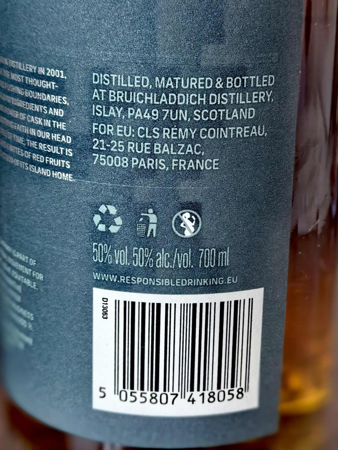 Bruichladdich布赫拉迪21年 首款带年份标识威士忌 到付