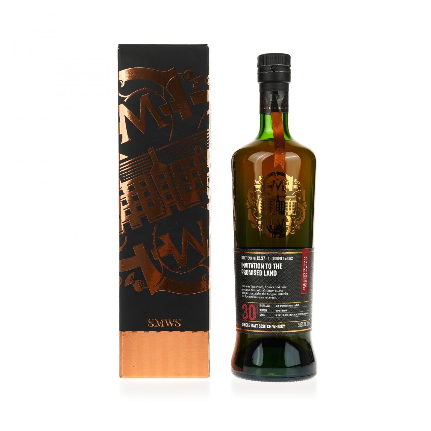 【威士忌】SMWS 12.37 本利亚克 30年 1988