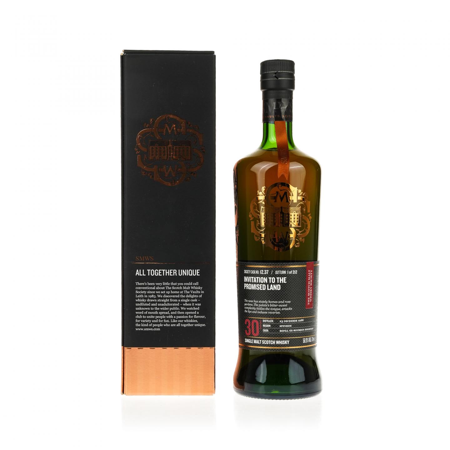 【威士忌】SMWS 12.37 本利亚克 30年 1988