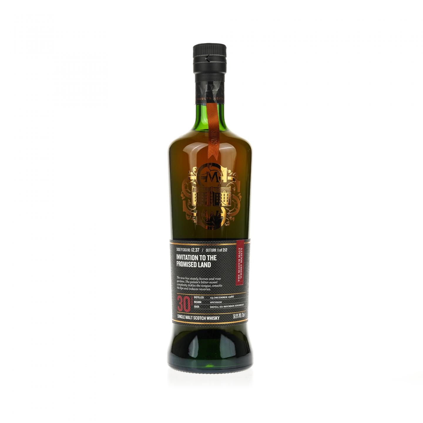 【威士忌】SMWS 12.37 本利亚克 30年 1988