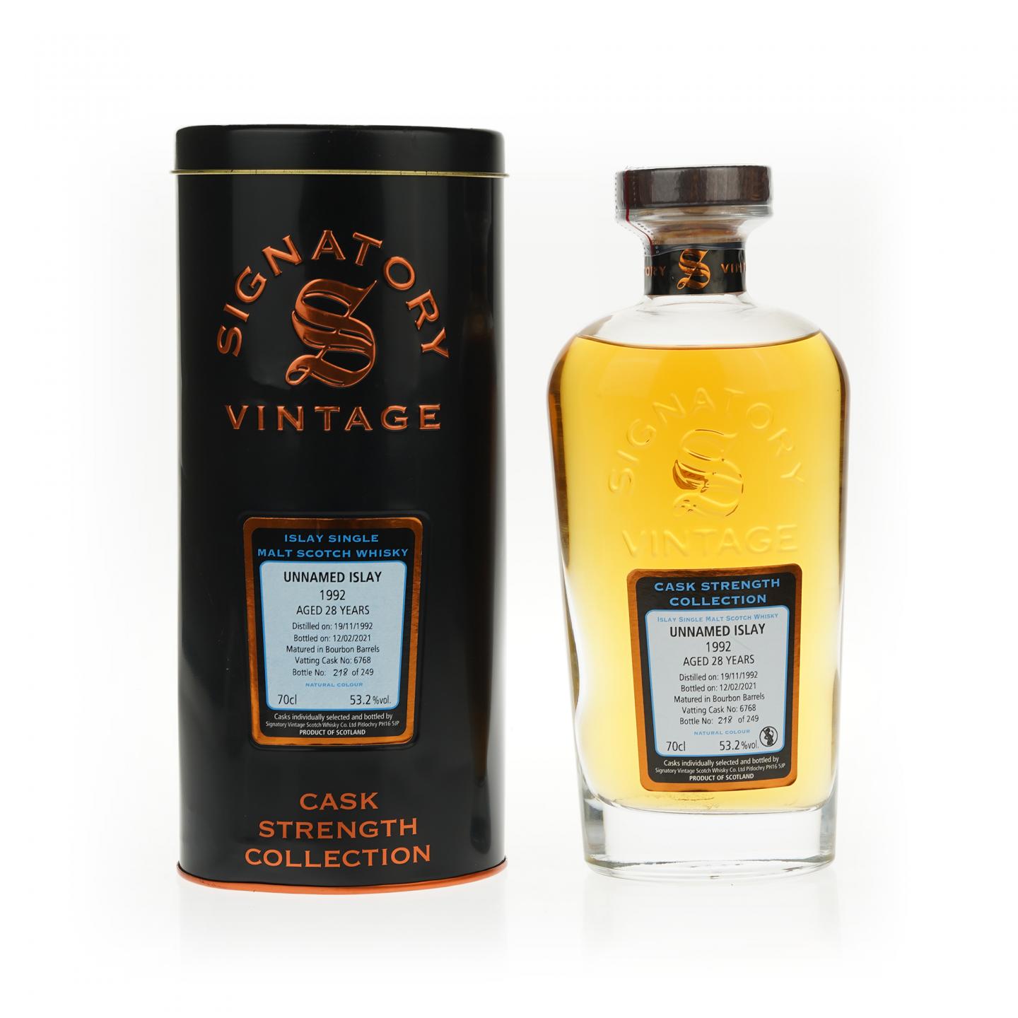 【威士忌】Islay 28年 1992 SV 单桶#6768