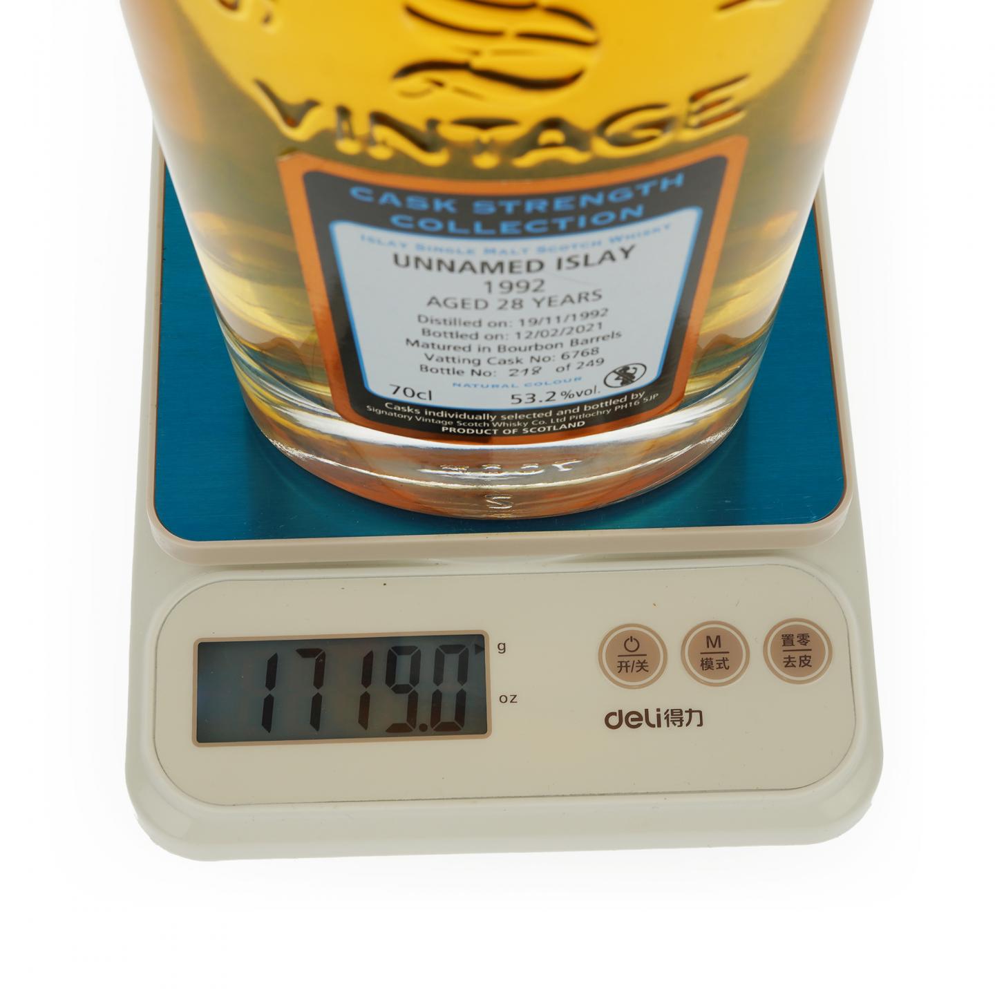 【威士忌】Islay 28年 1992 SV 单桶#6768