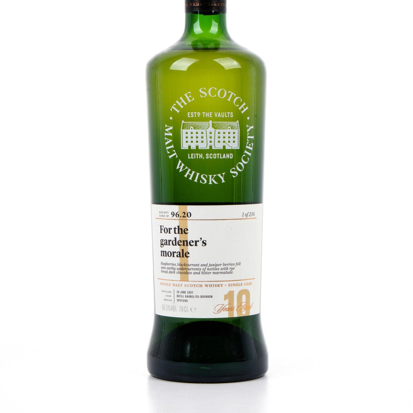 SMWS 96.20 格兰多纳 10年 2007-2018