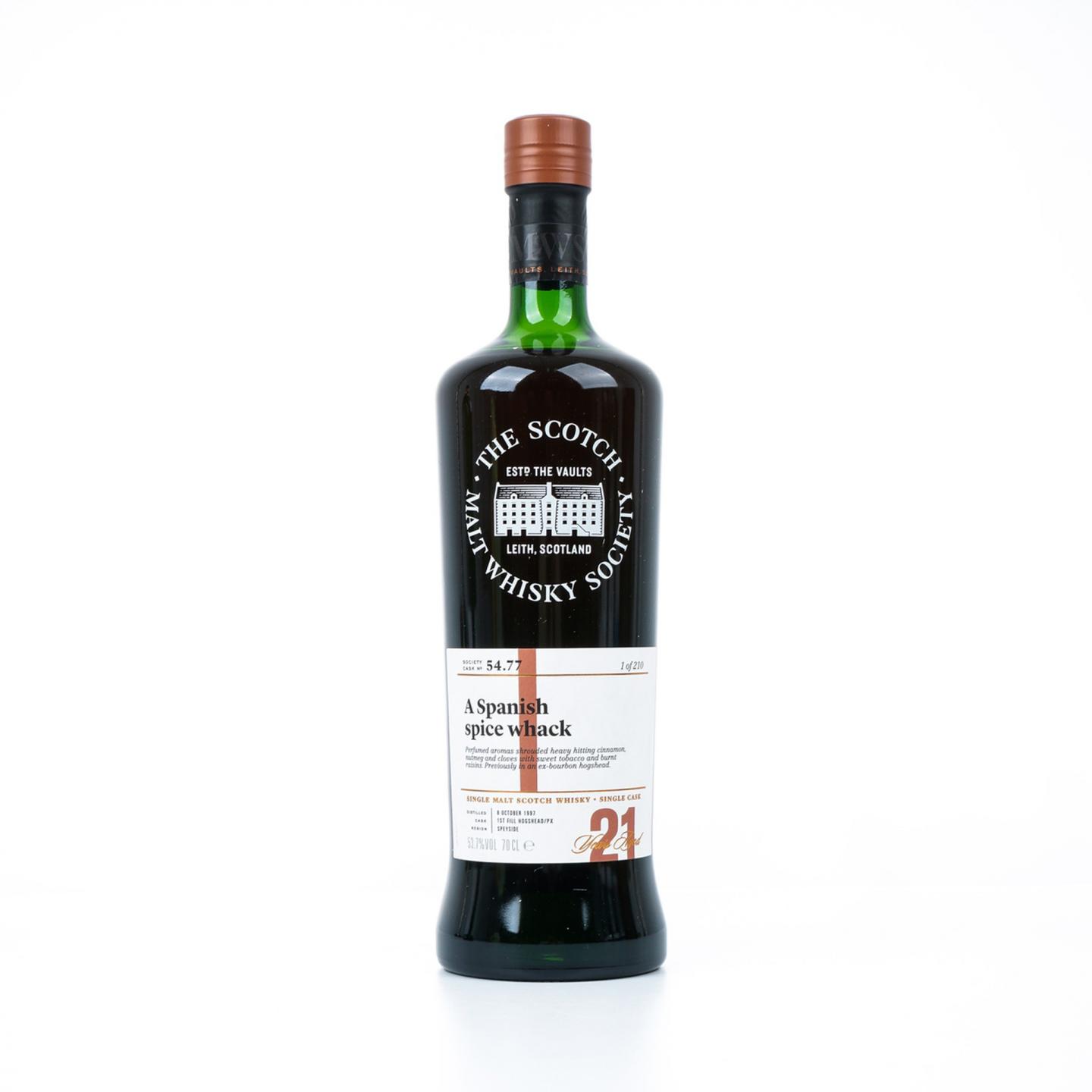 SMWS 54.77 雅伯莱 21年 1997 初填PX雪莉桶