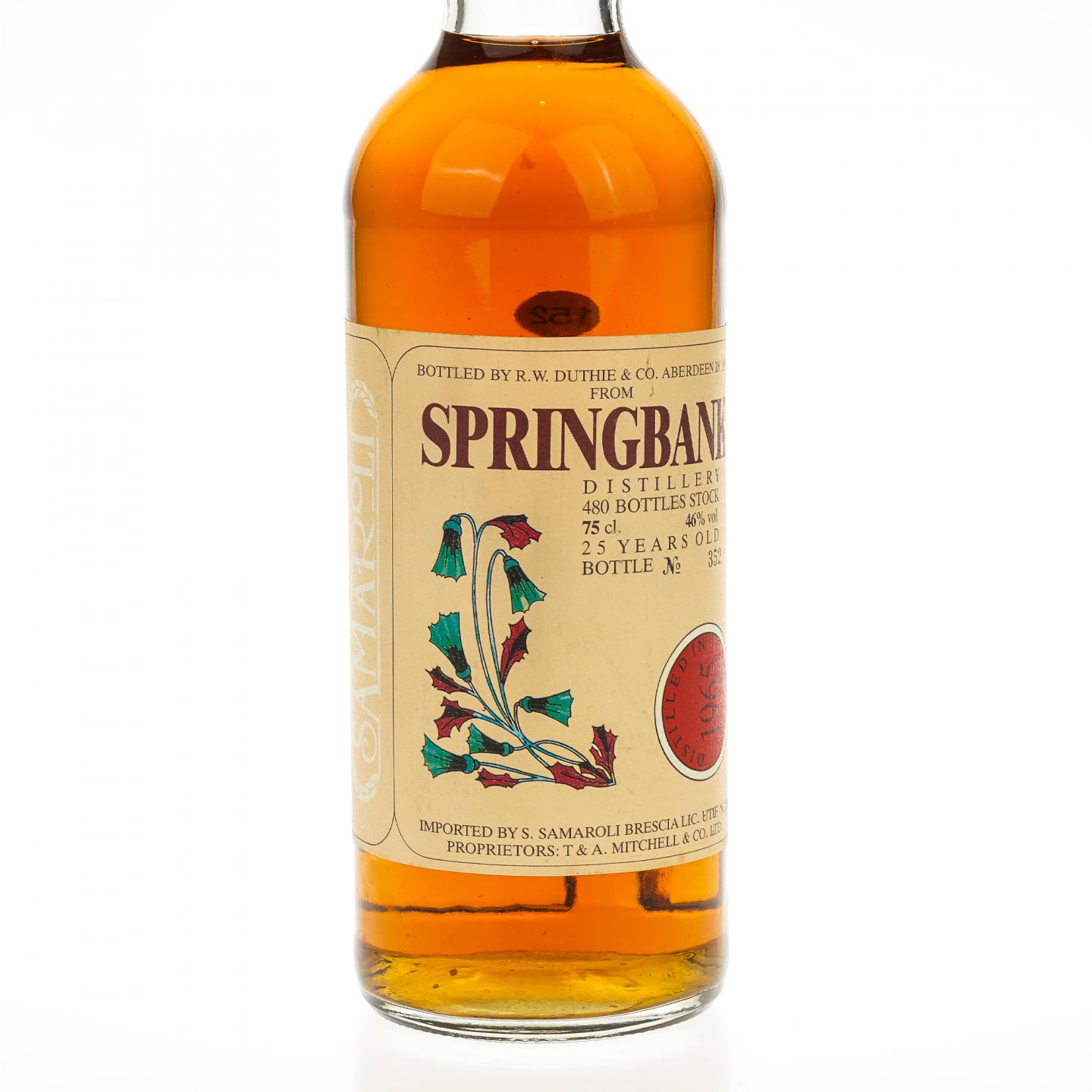 【威士忌】云顶 25年 1965 Samaroli 750ml