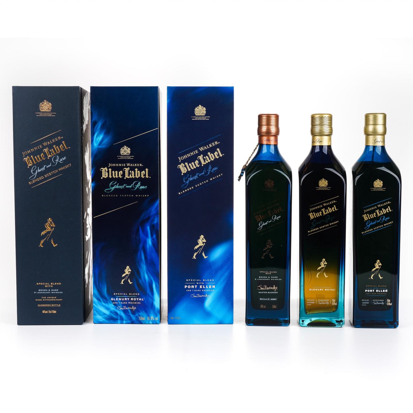 尊尼获加 蓝牌 消逝的酒厂系列 1-3版 750ml